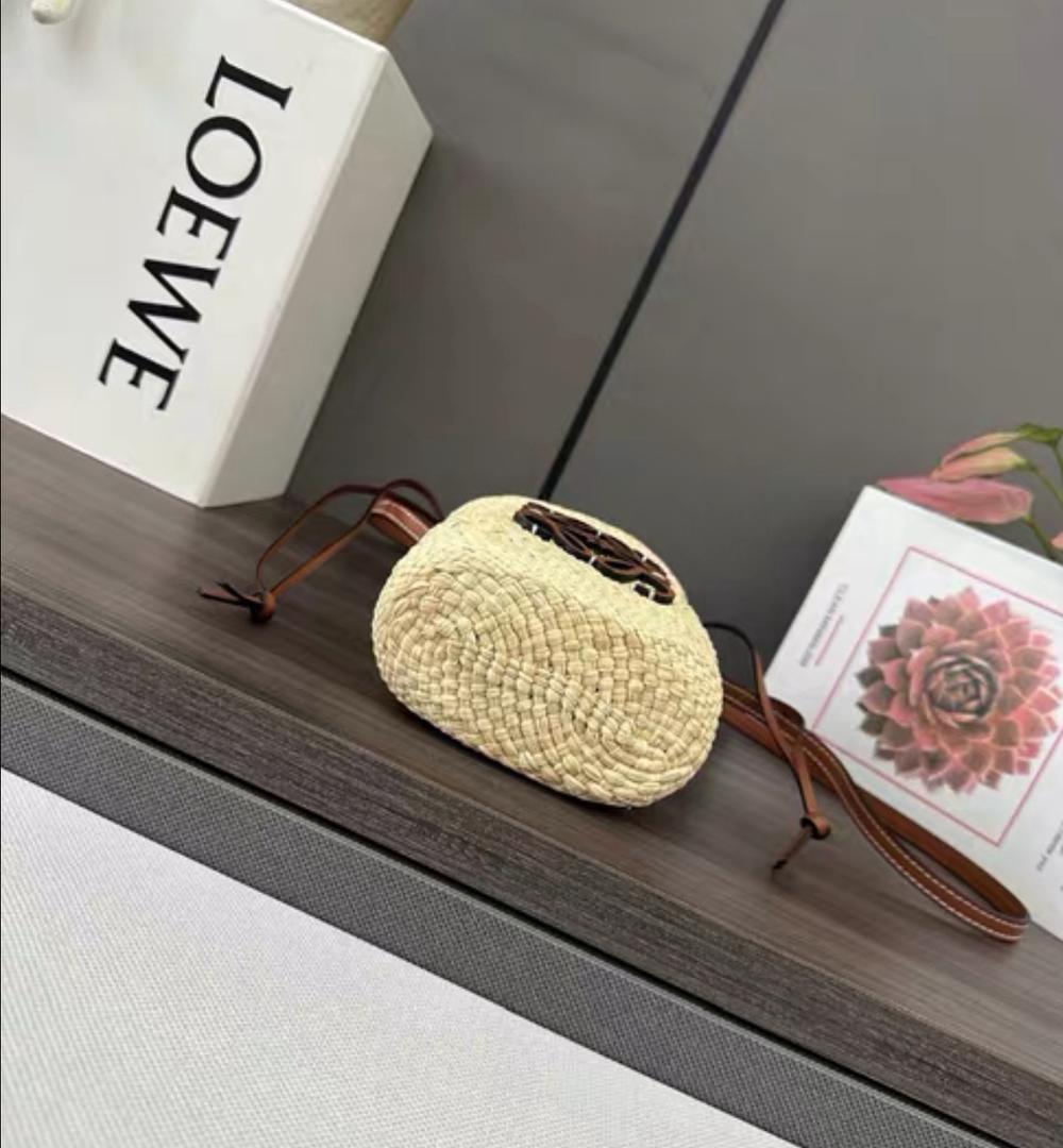Loewe Anagram woven bucket bag