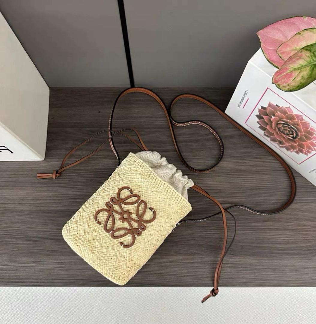 Loewe Anagram woven bucket bag