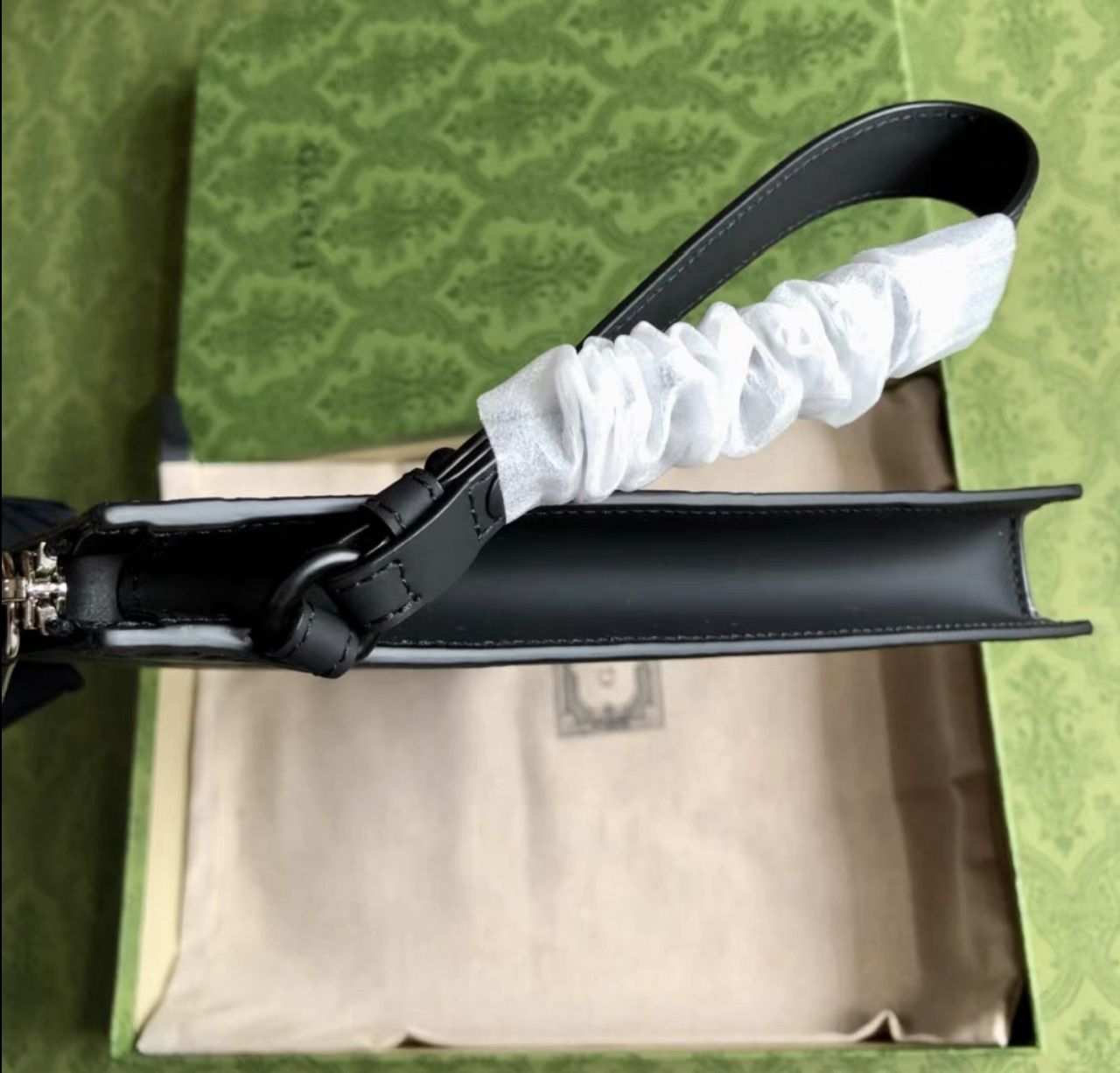 Gucci Rubber-effect small pouch