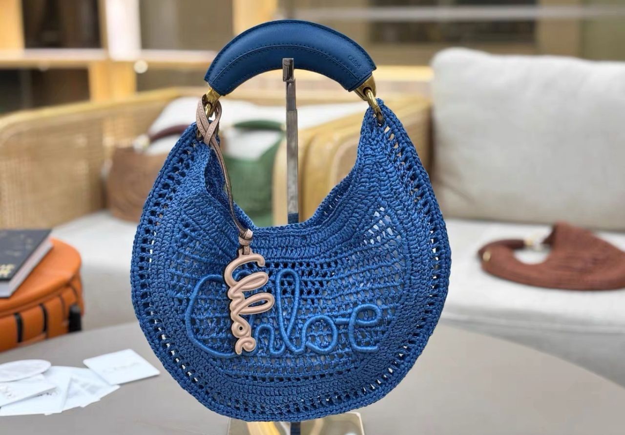 Chloe Summer Banana straw bag