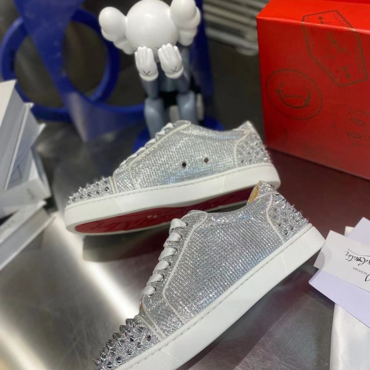 Christian Louboutin Glittered Sneakers