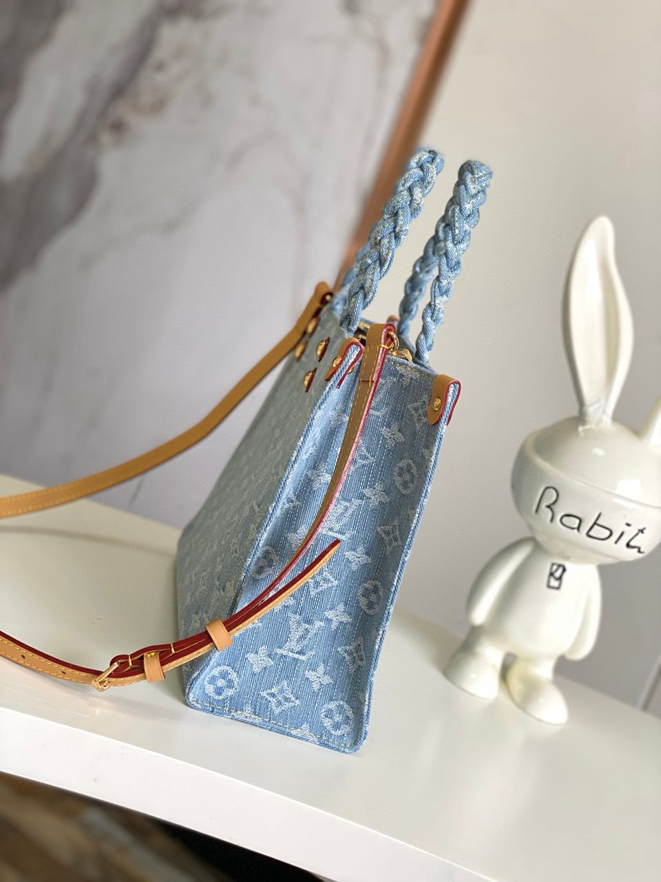 Louis Vuitton Let go PM denim tote bag