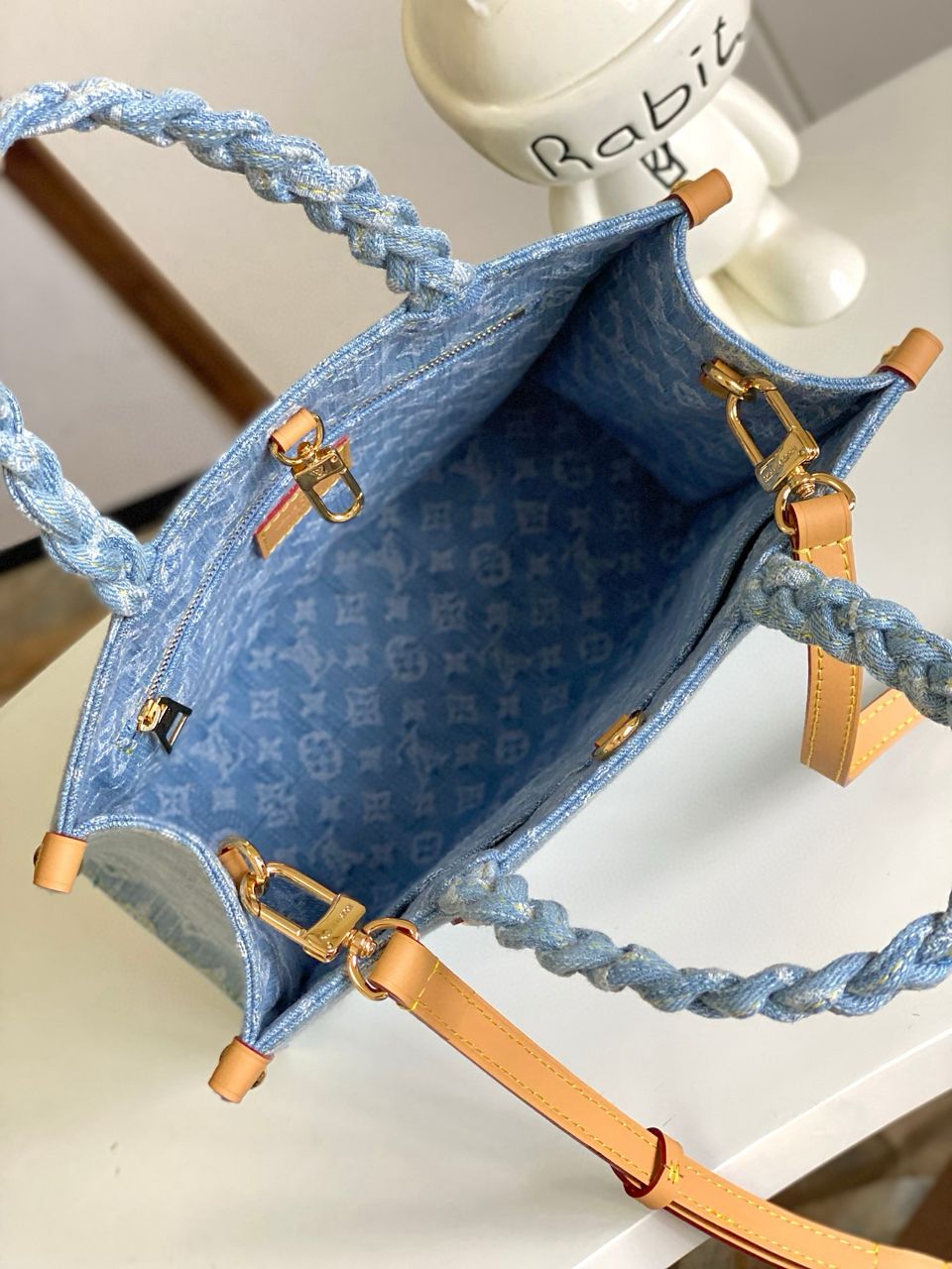 Louis Vuitton Let go PM denim tote bag