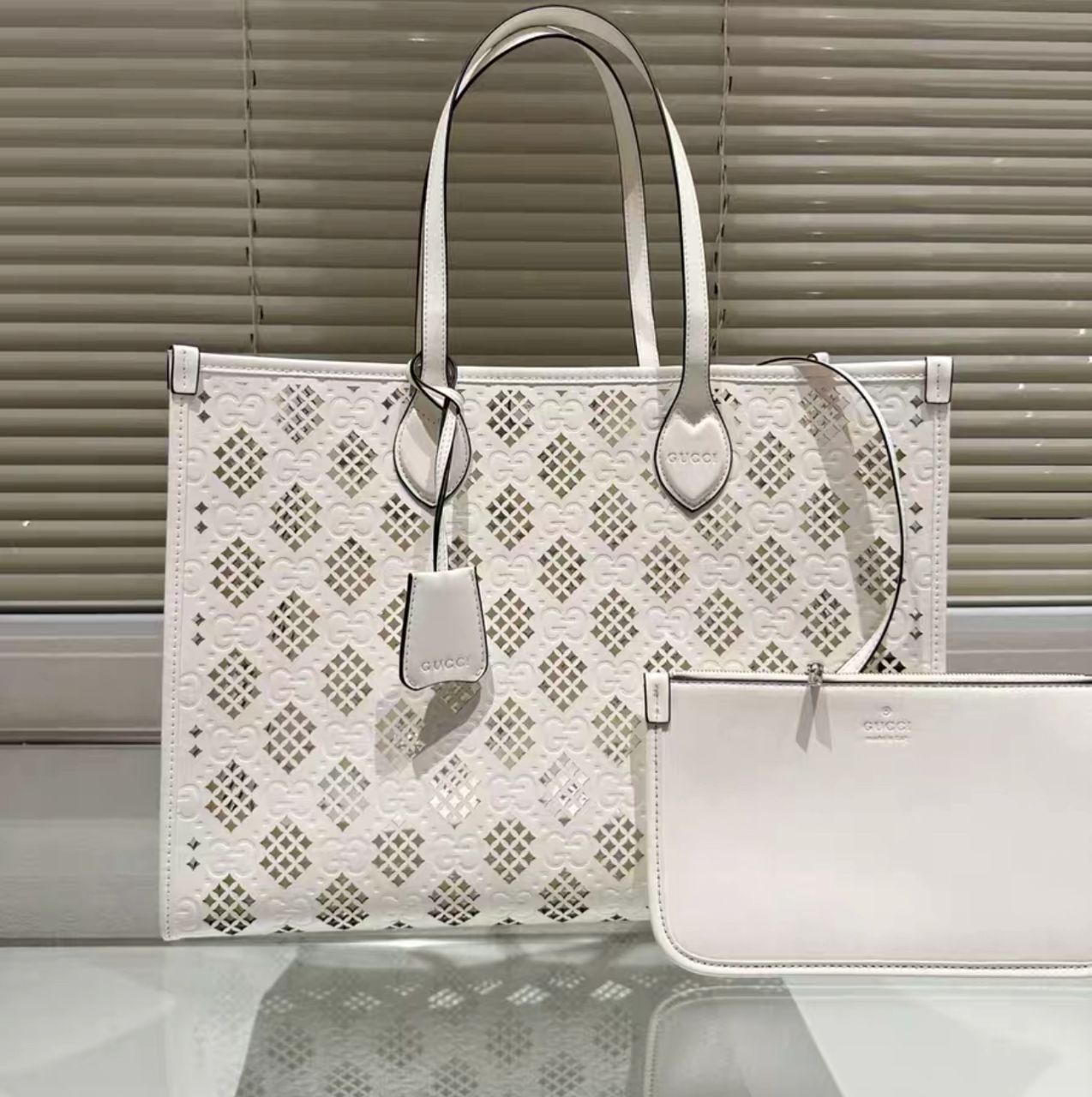 Gucci Ophidia perforated tote bag