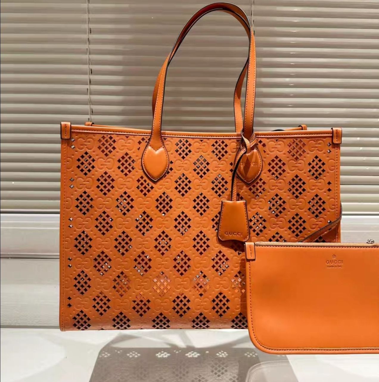 Gucci Ophidia perforated tote bag
