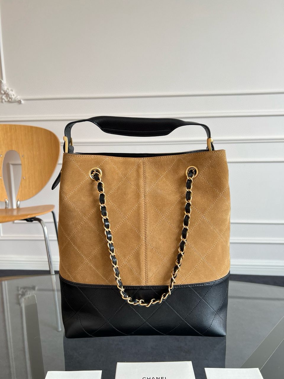 Chanel Small Shopping Suede bag
