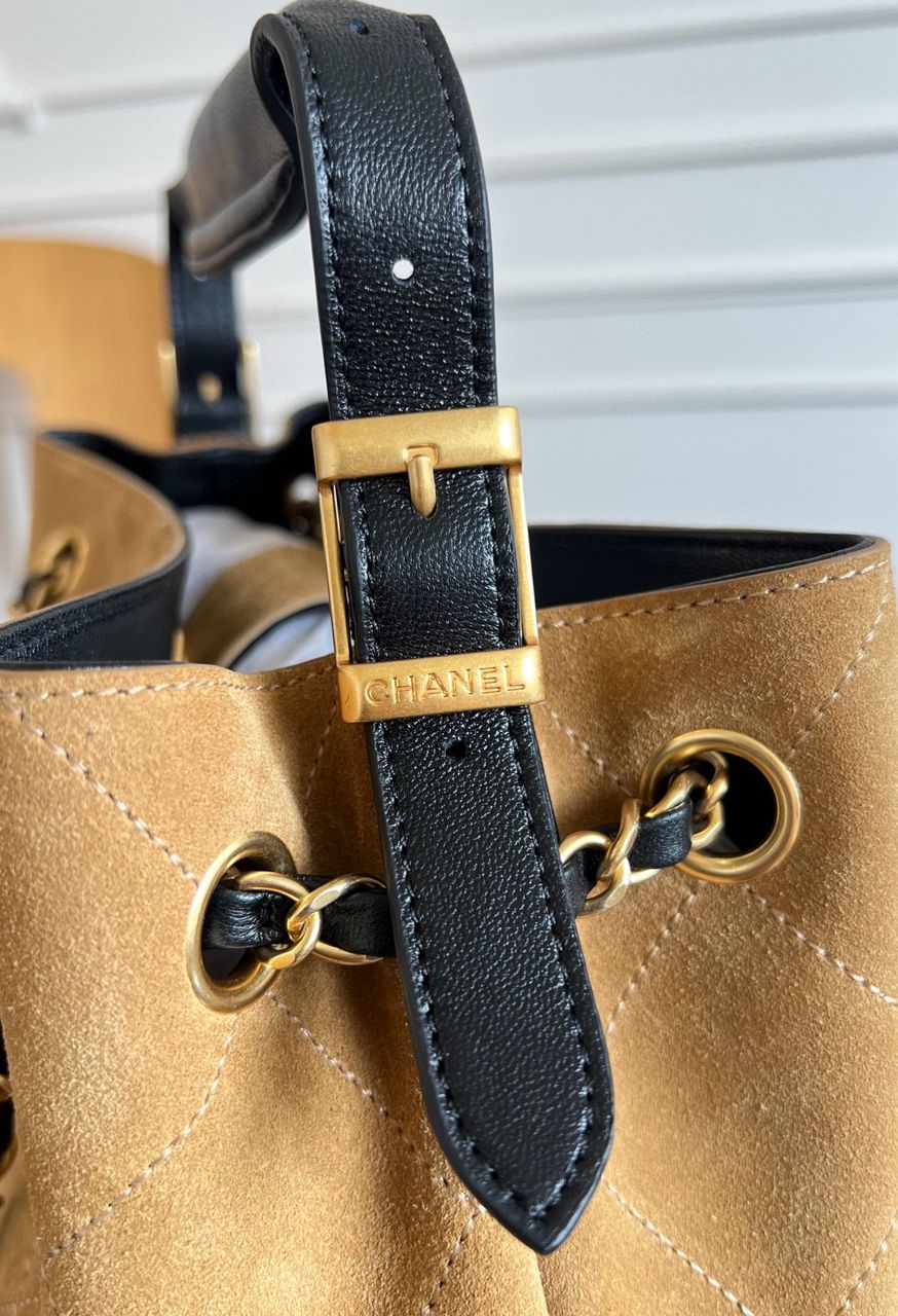 Chanel Small Shopping Suede bag