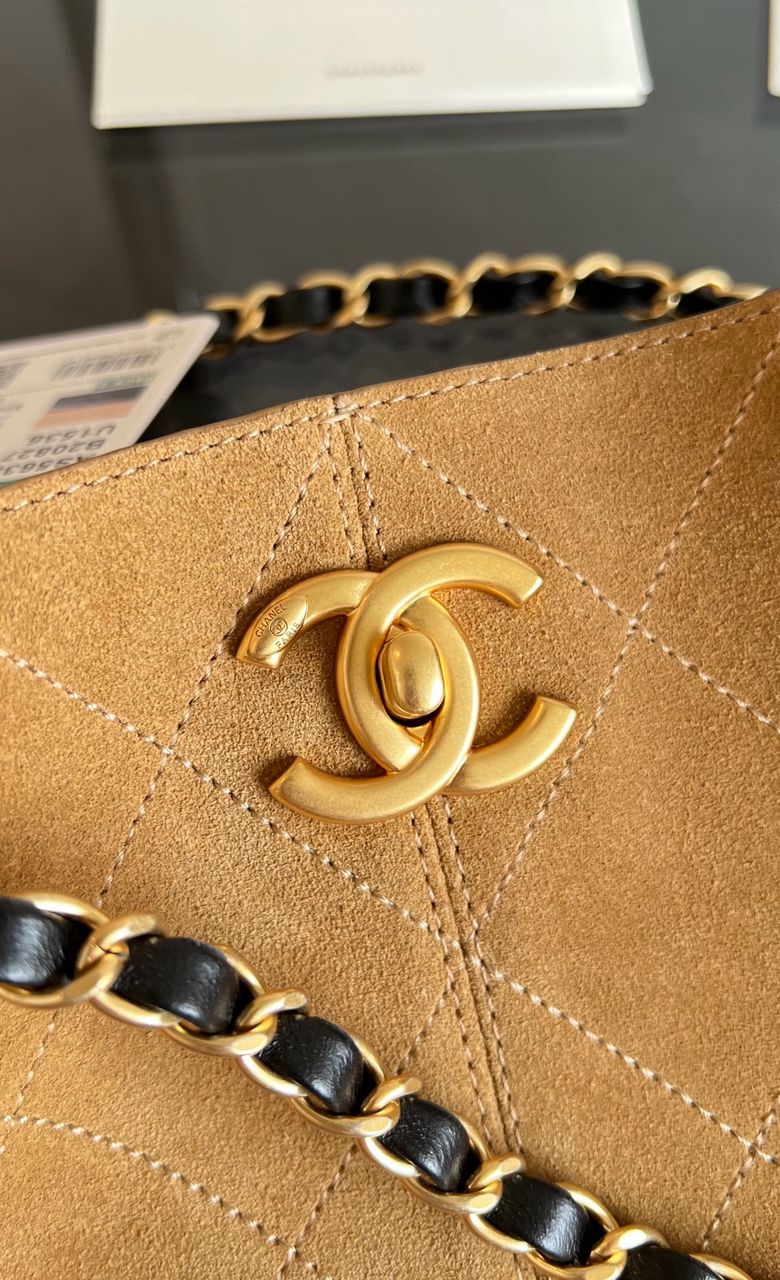 Chanel Small Shopping Suede bag