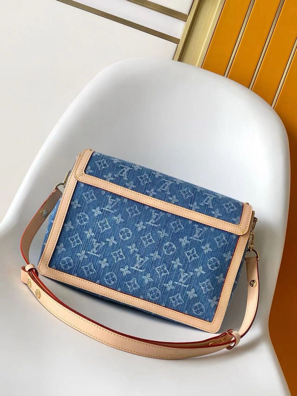 Louis Vuitton Dauphine Soft GM denim