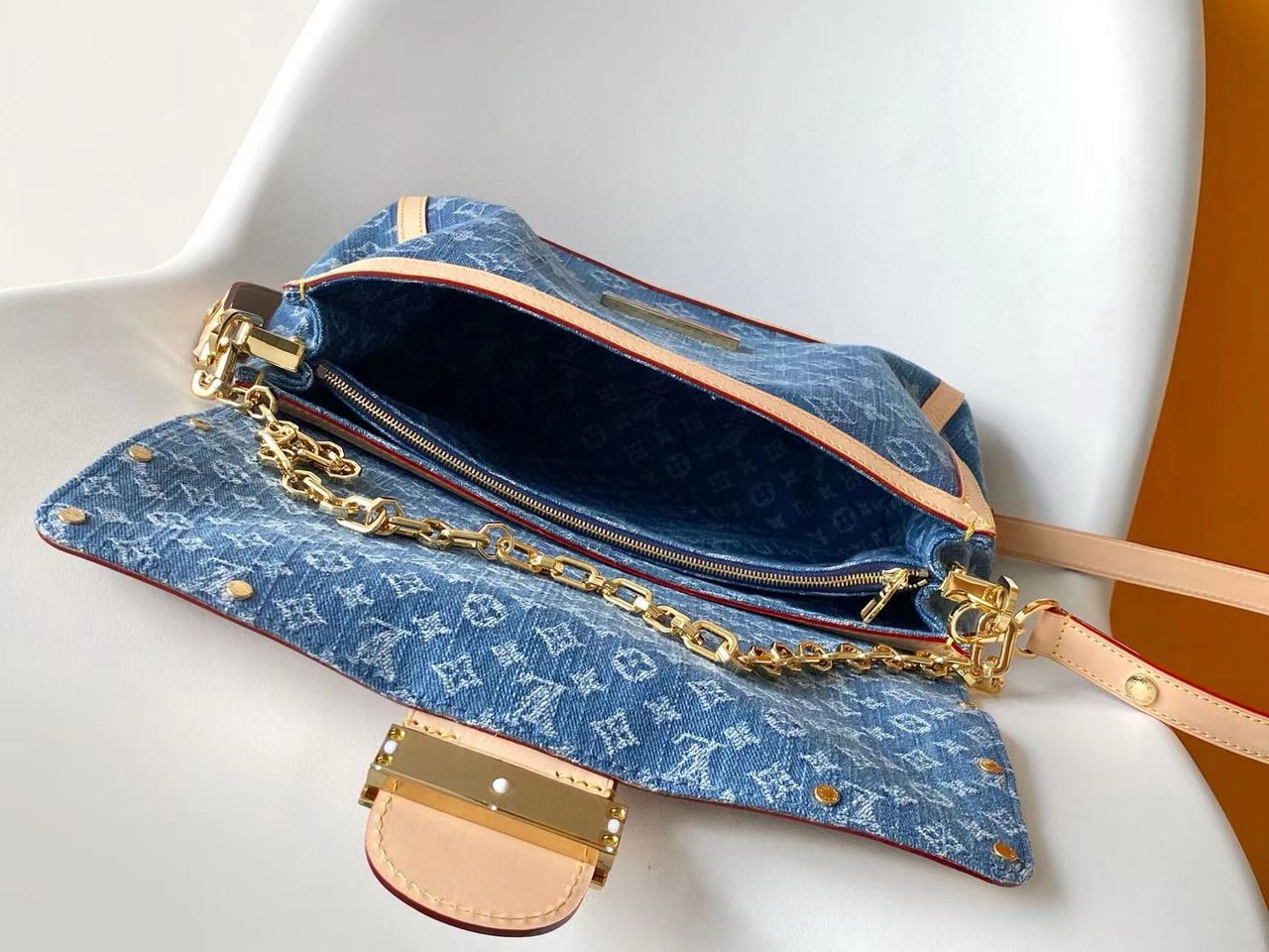 Louis Vuitton Dauphine Soft GM denim