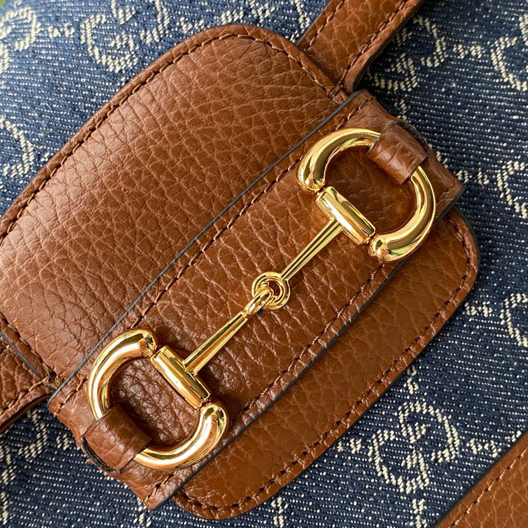 Gucci Horsebit mini denim bag