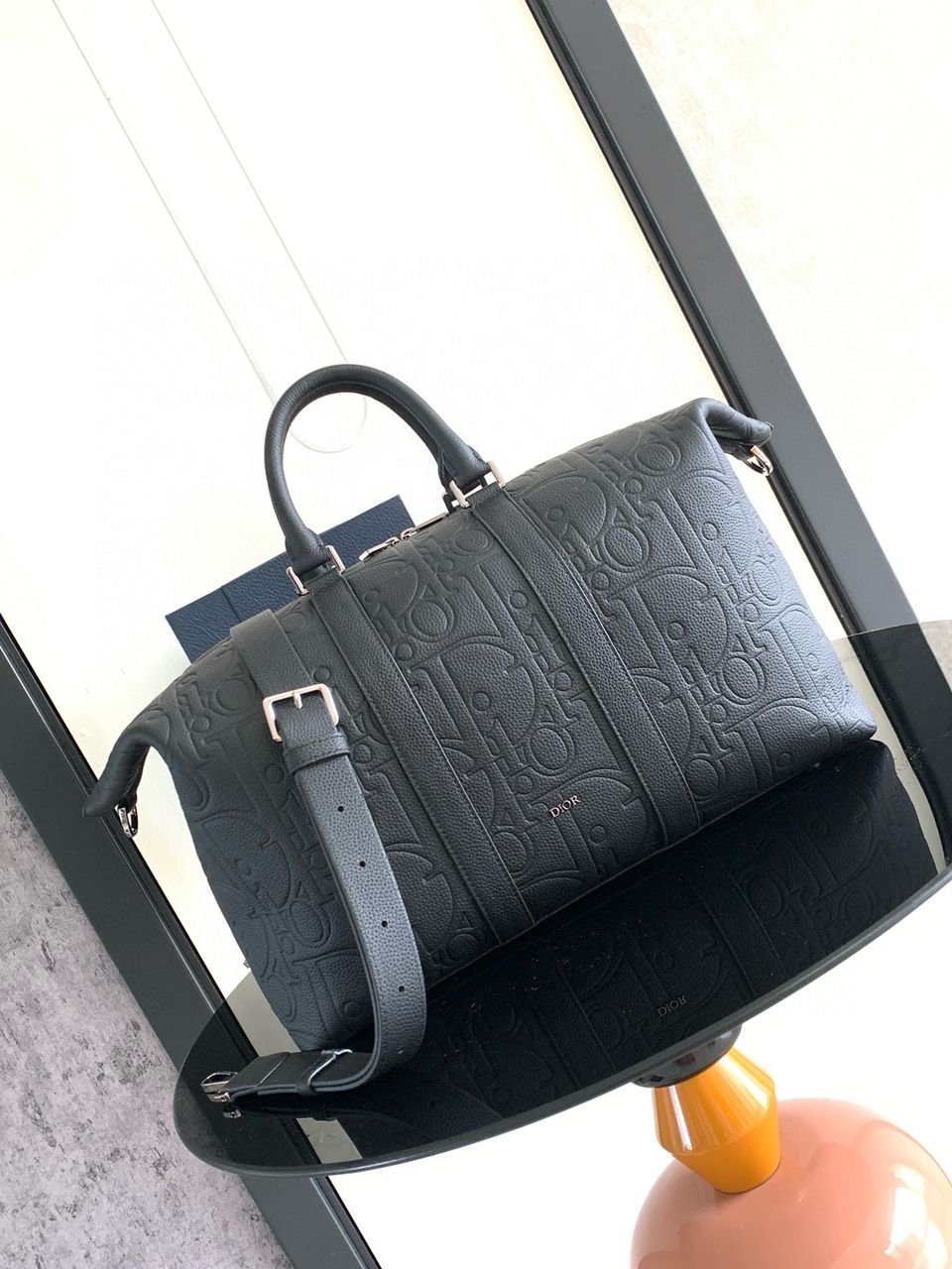 Dior Weekender 40 leather travel bag