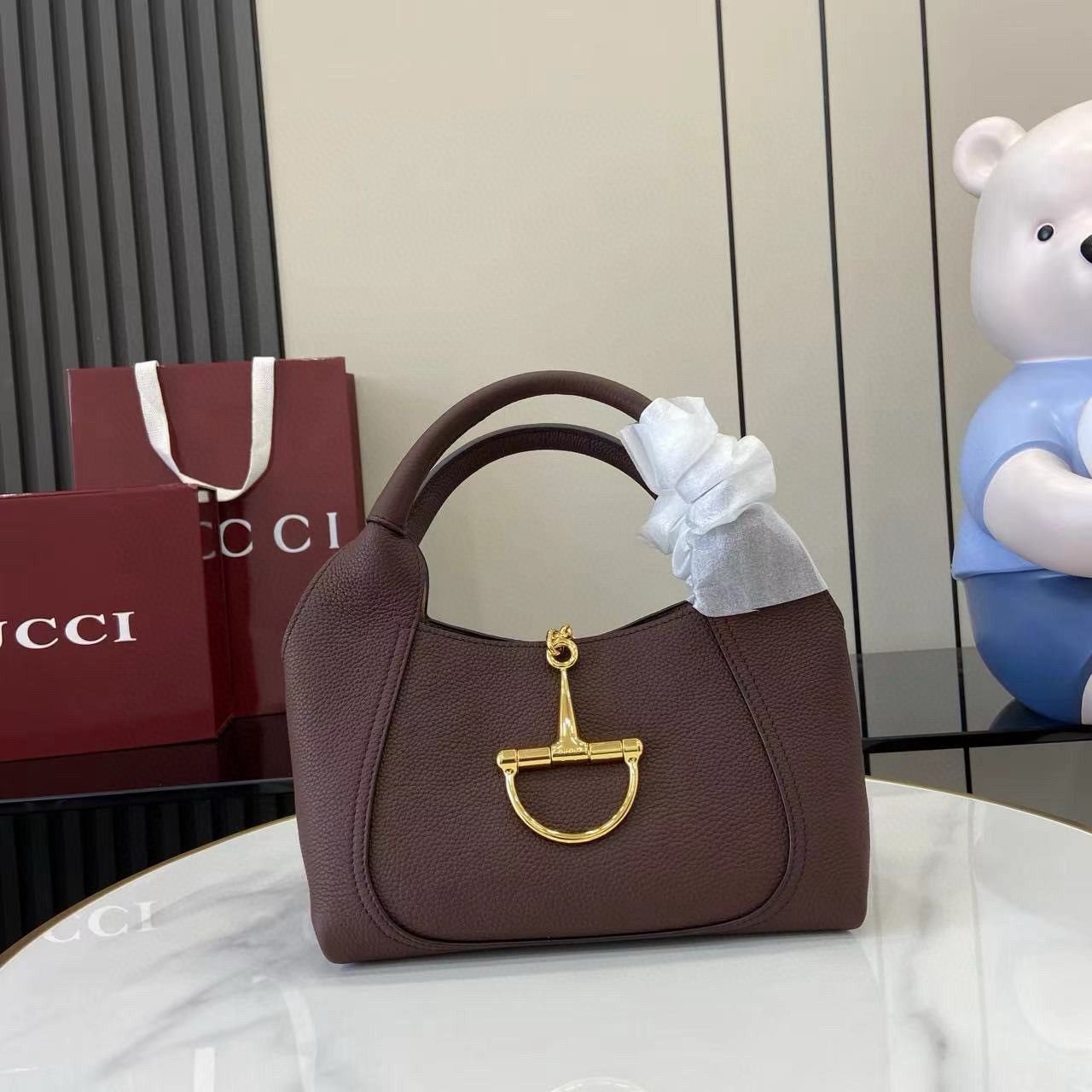 Gucci Softbit medium top handle bag