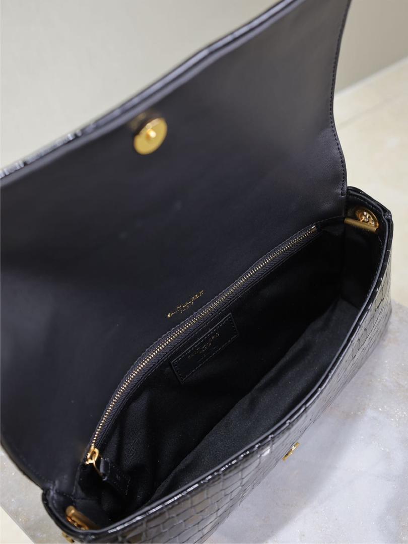 YSL Kate Medium Crocodile Leather Shoulder Bag