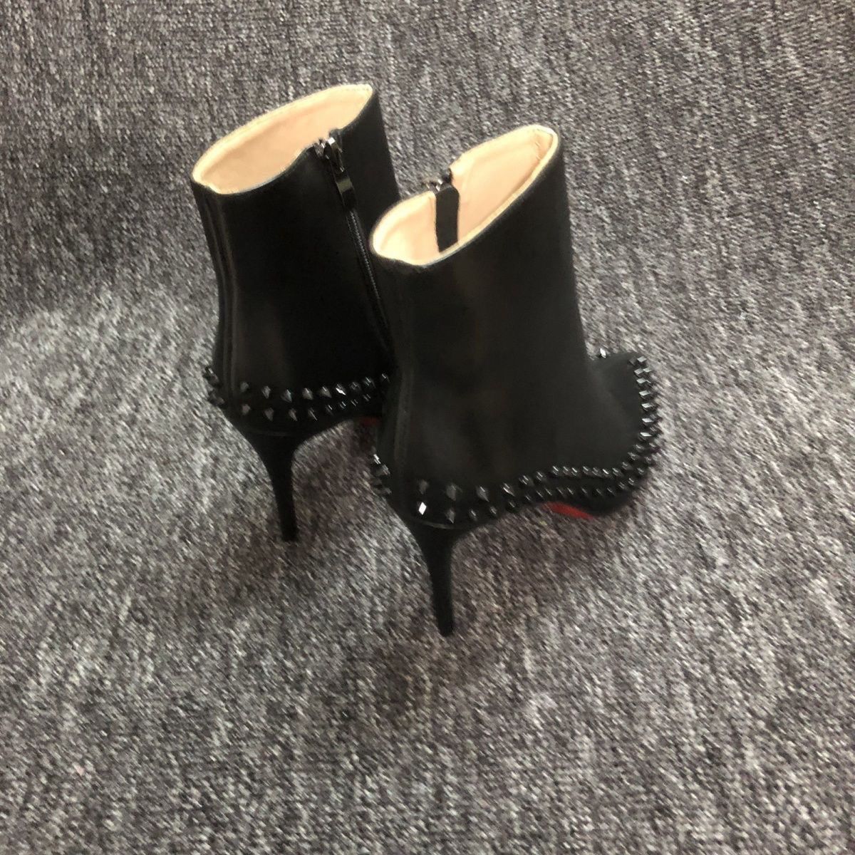 Christian Louboutin leather heel boots
