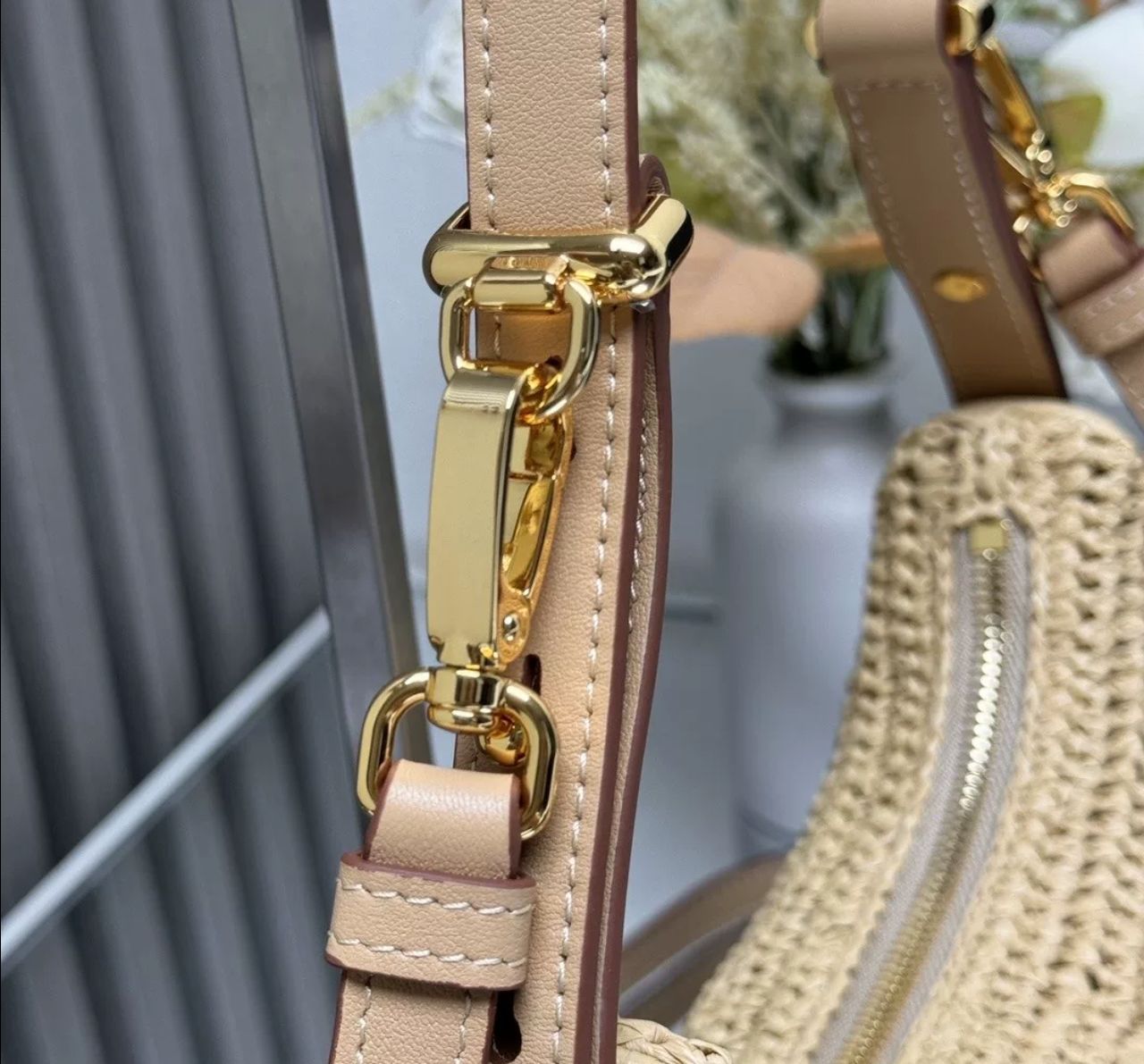 Prada Arqué crochet shoulder bag