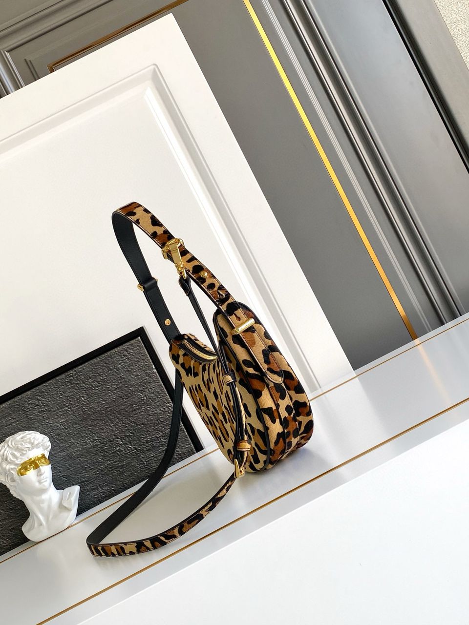 Prada Arque Small Bag leopard pattern