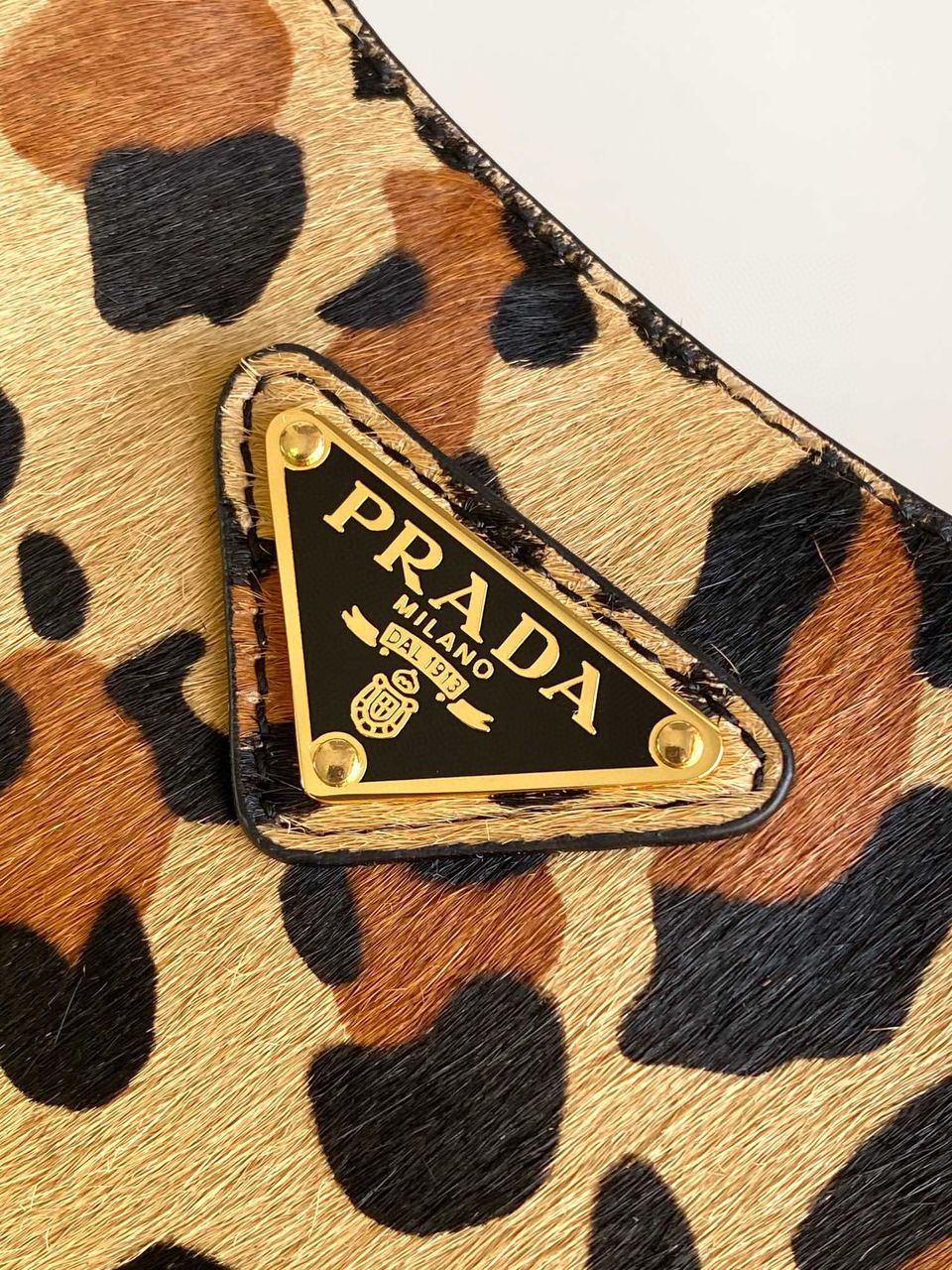 Prada Arque Small Bag leopard pattern