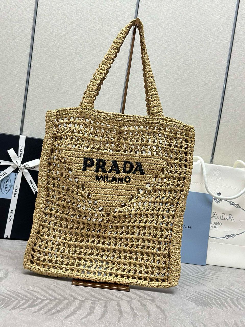 Prada Straw Beach Tote bag