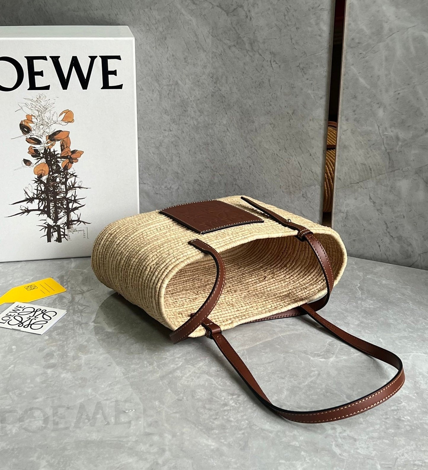 Loewe Straw Basket bag