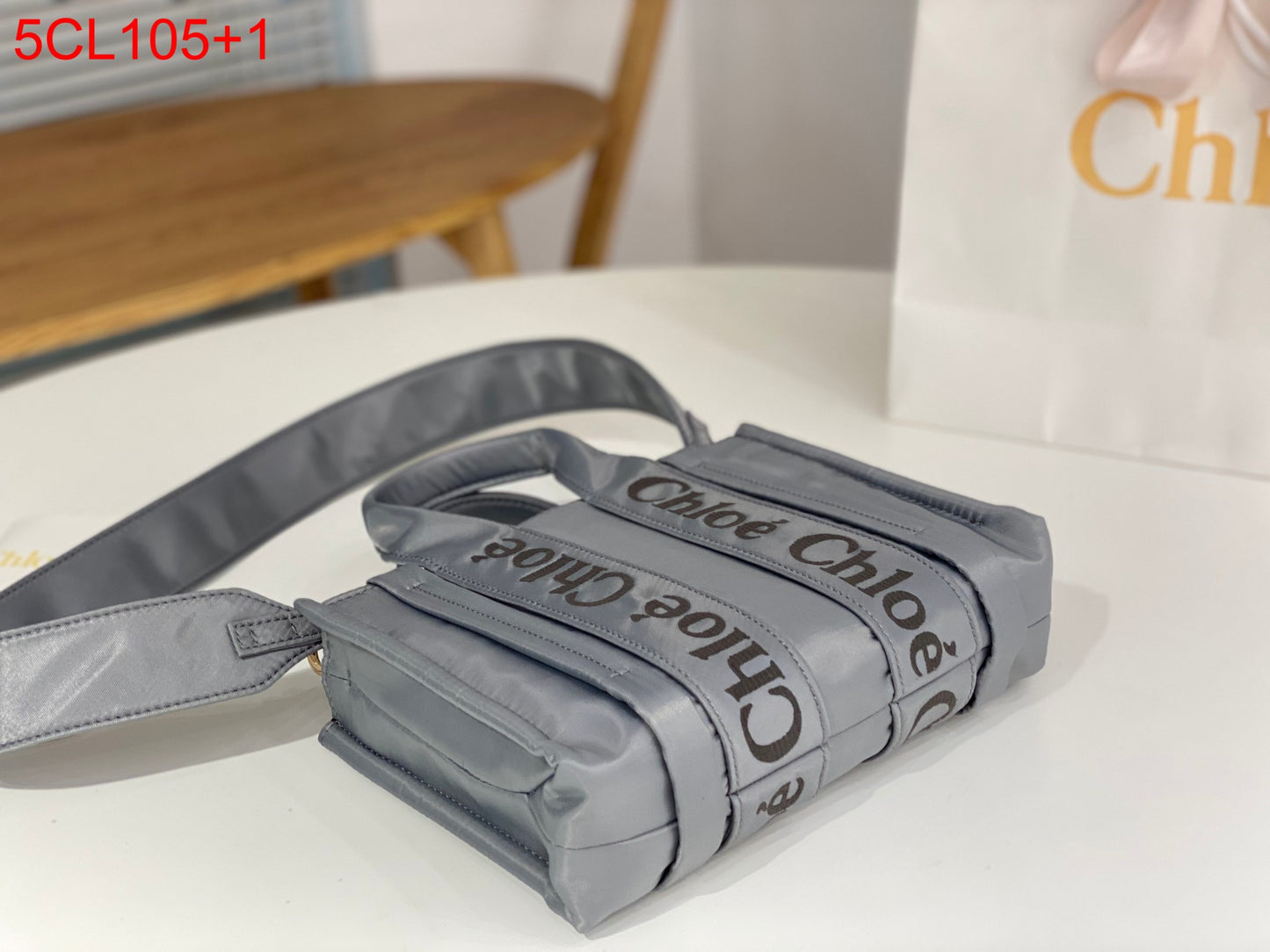 Chloe Small Woody Nylon bag