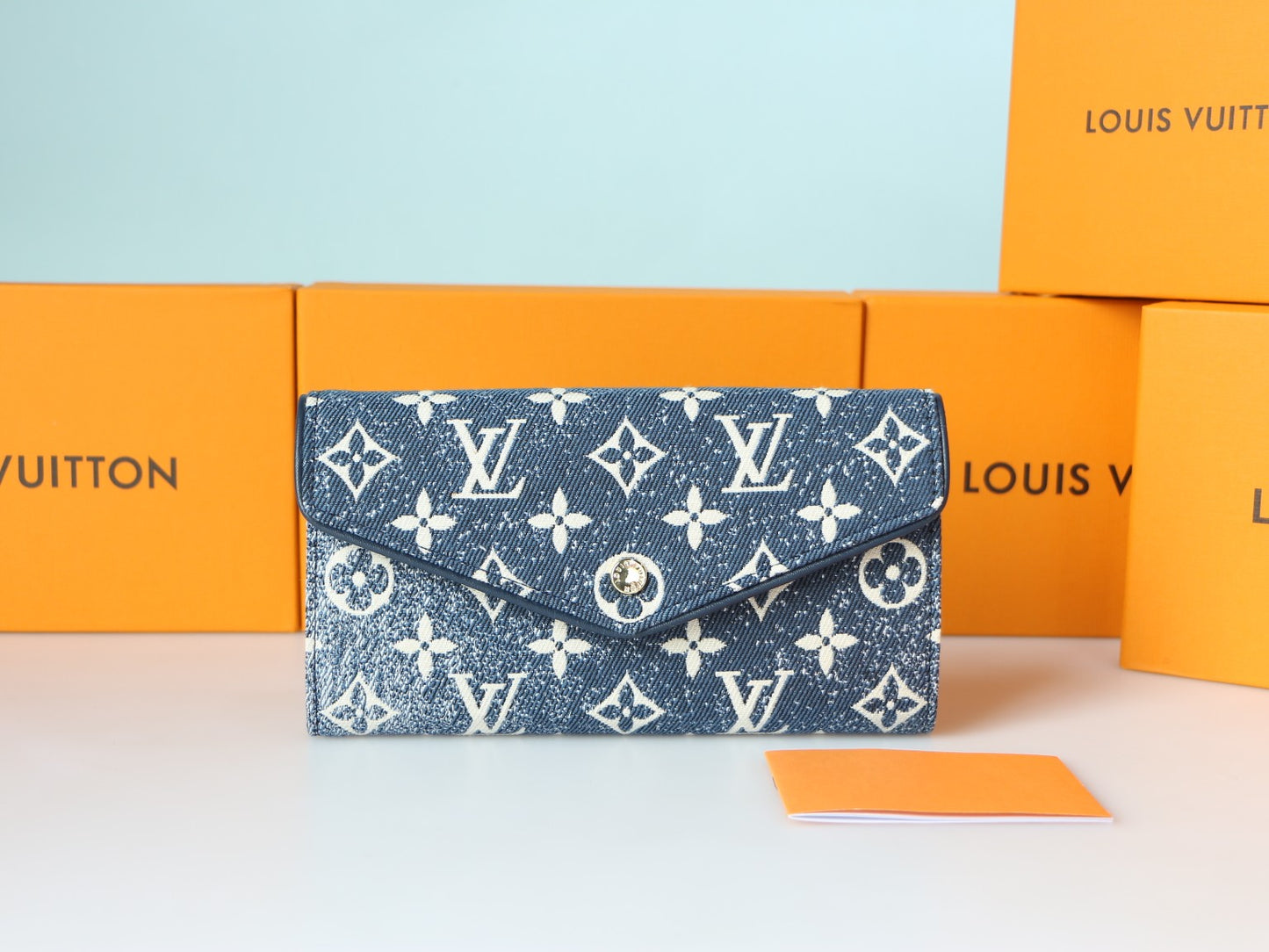 Louis Vuitton Denim Long Wallet