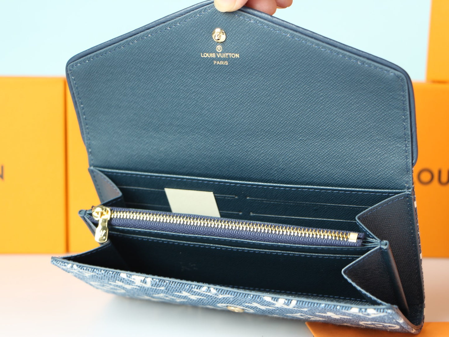 Louis Vuitton Denim Long Wallet