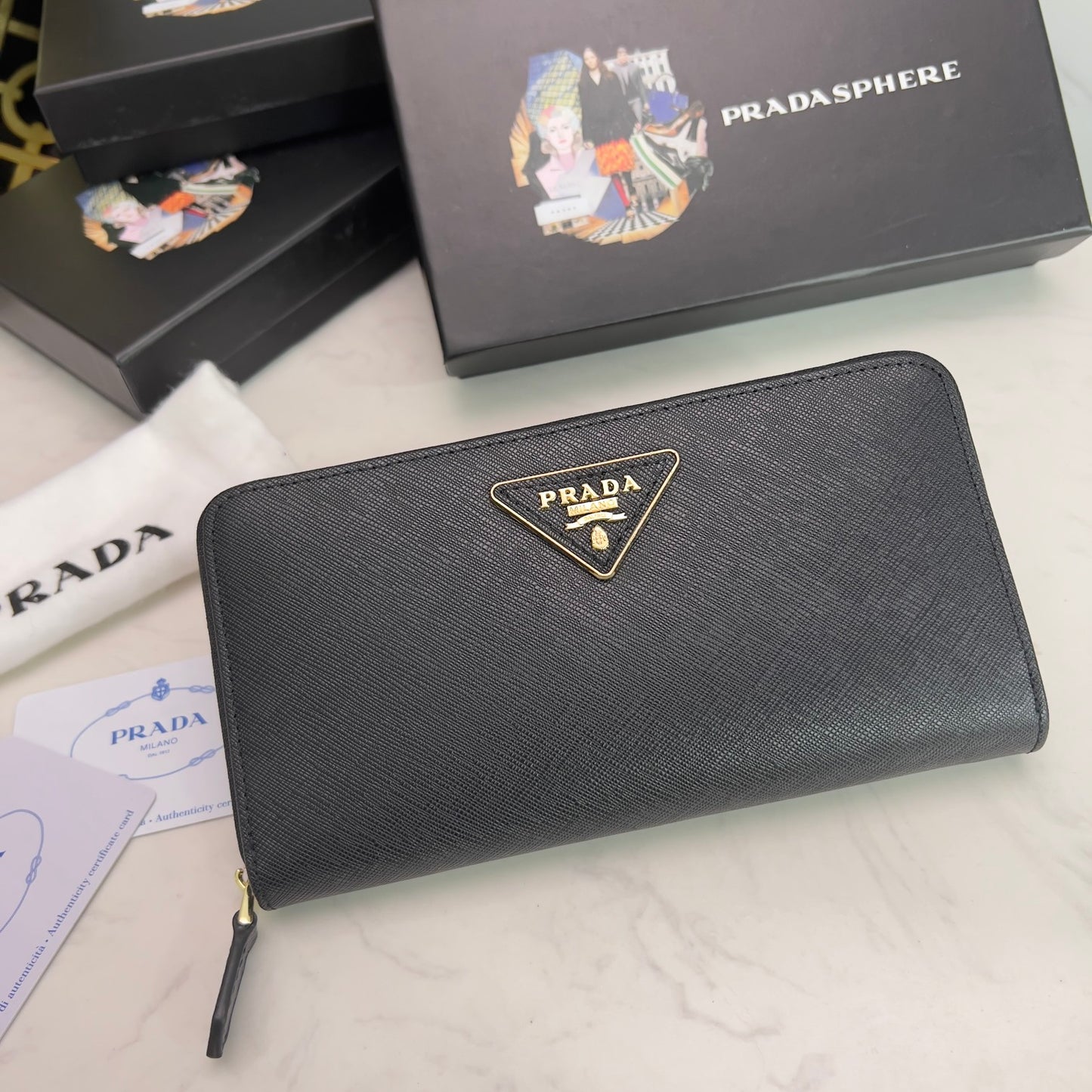 Prada Long Zippy wallet