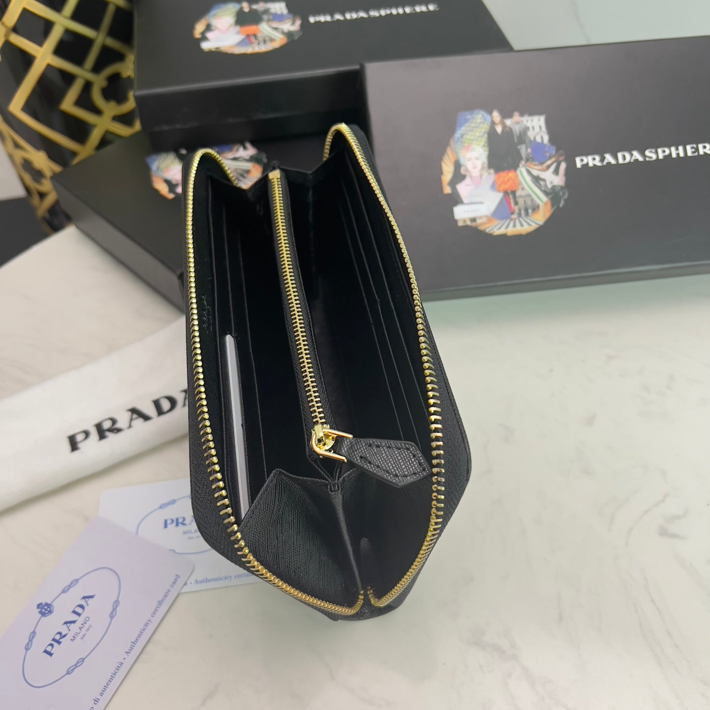 Prada Long Zippy wallet