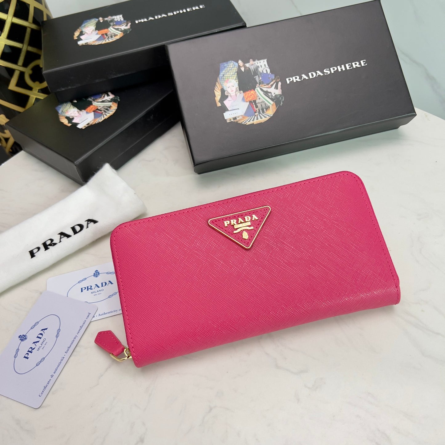 Prada Long Zippy wallet
