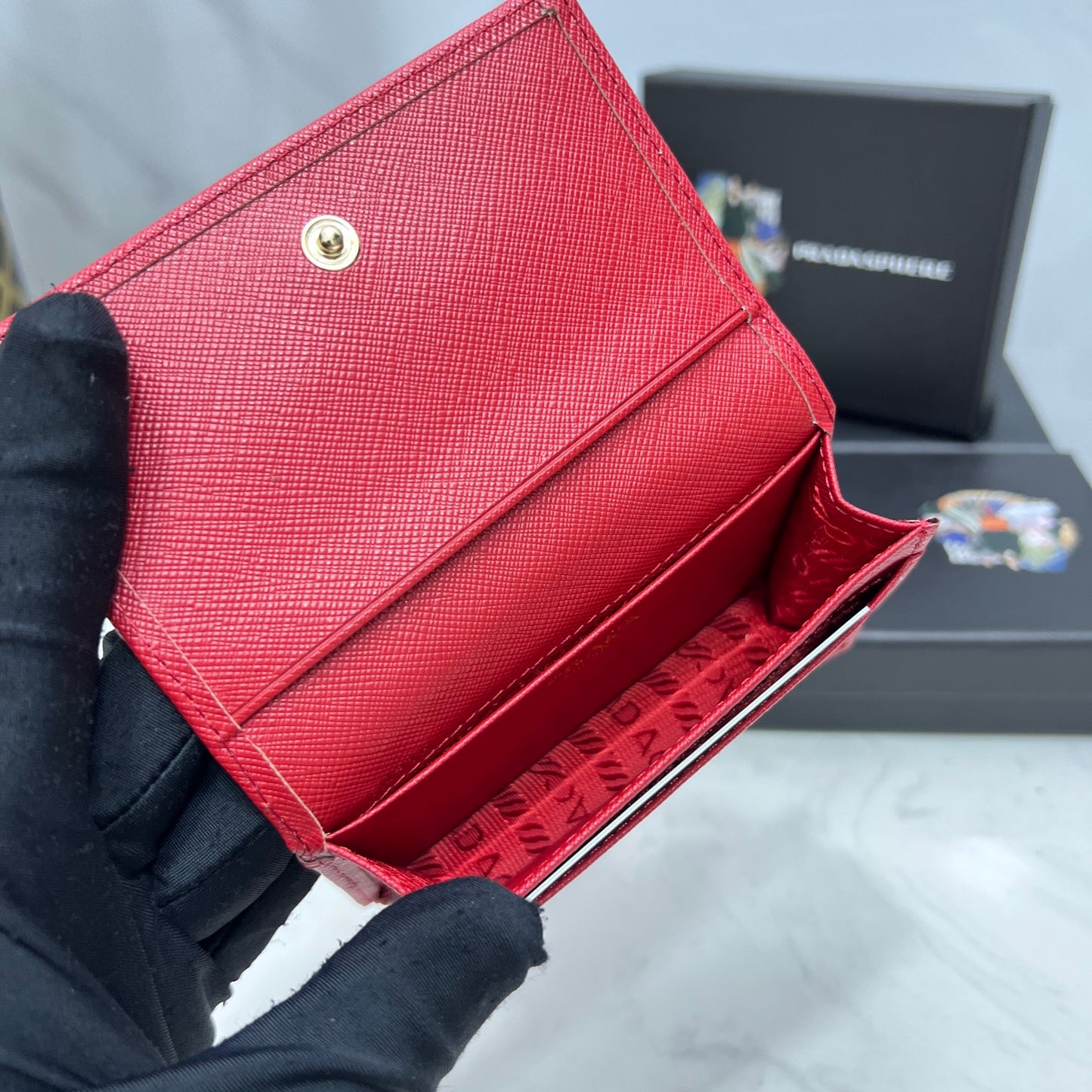 Prada Saffiano small wallet