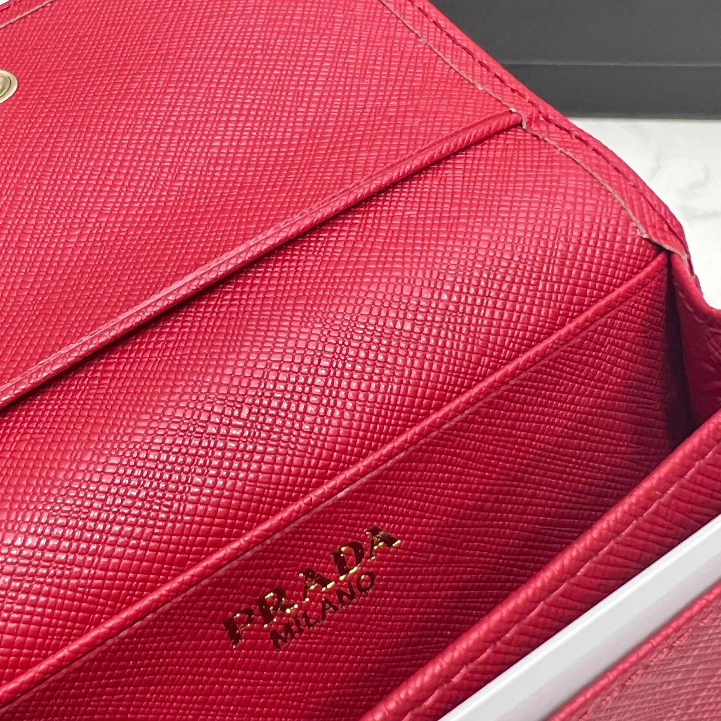 Prada Saffiano small wallet