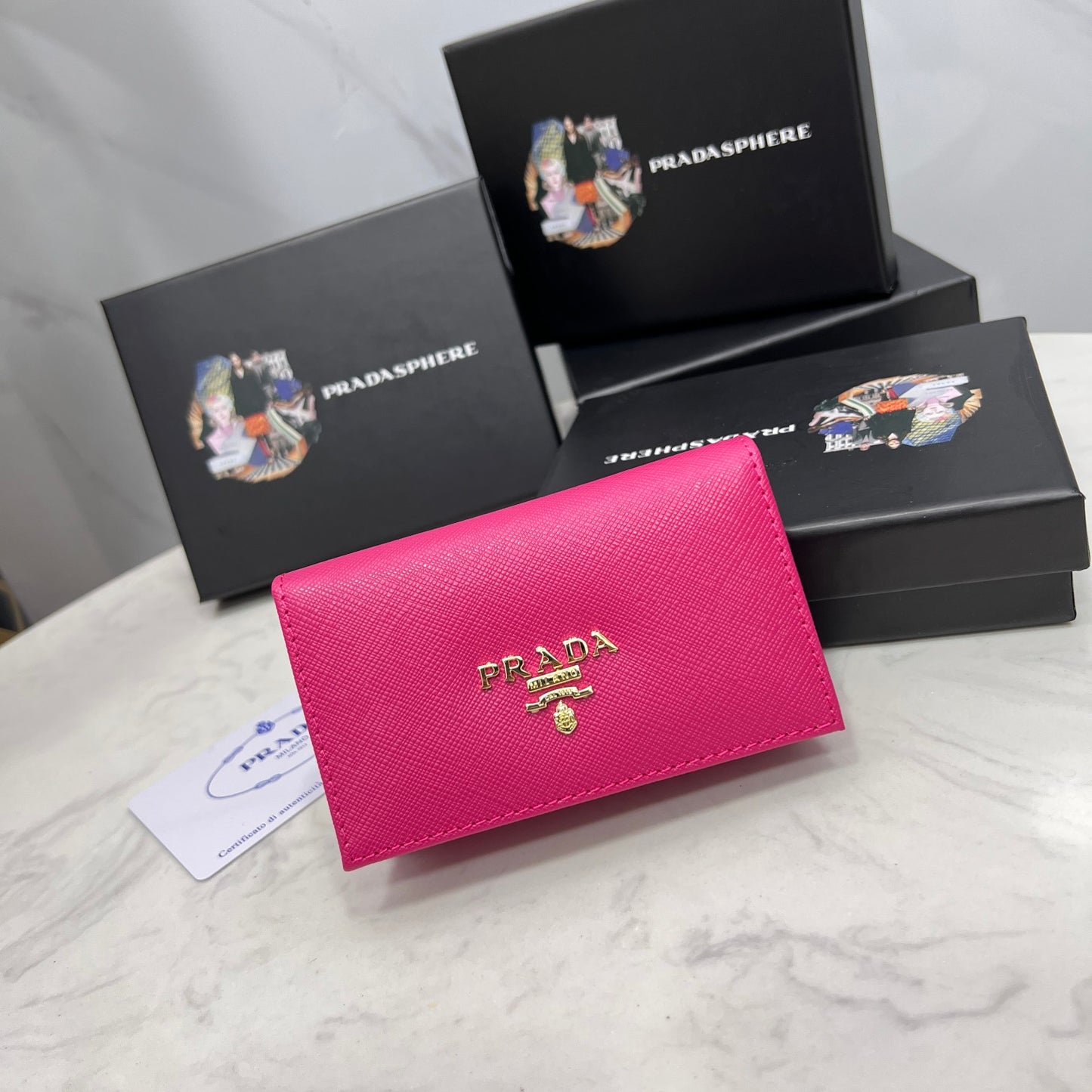 Prada Saffiano small wallet