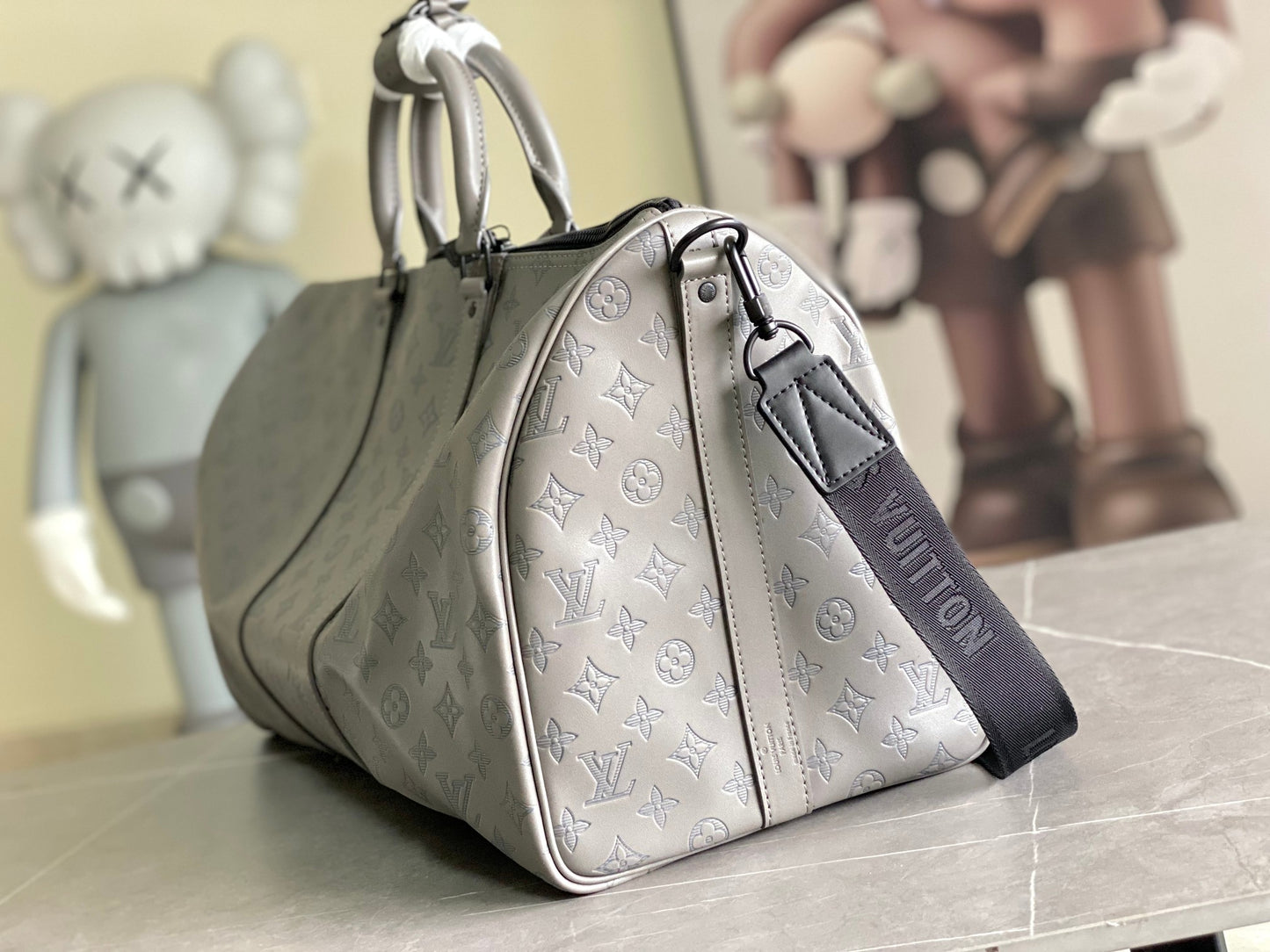 Louis Vuitton Monogram Shadow Keepall 50