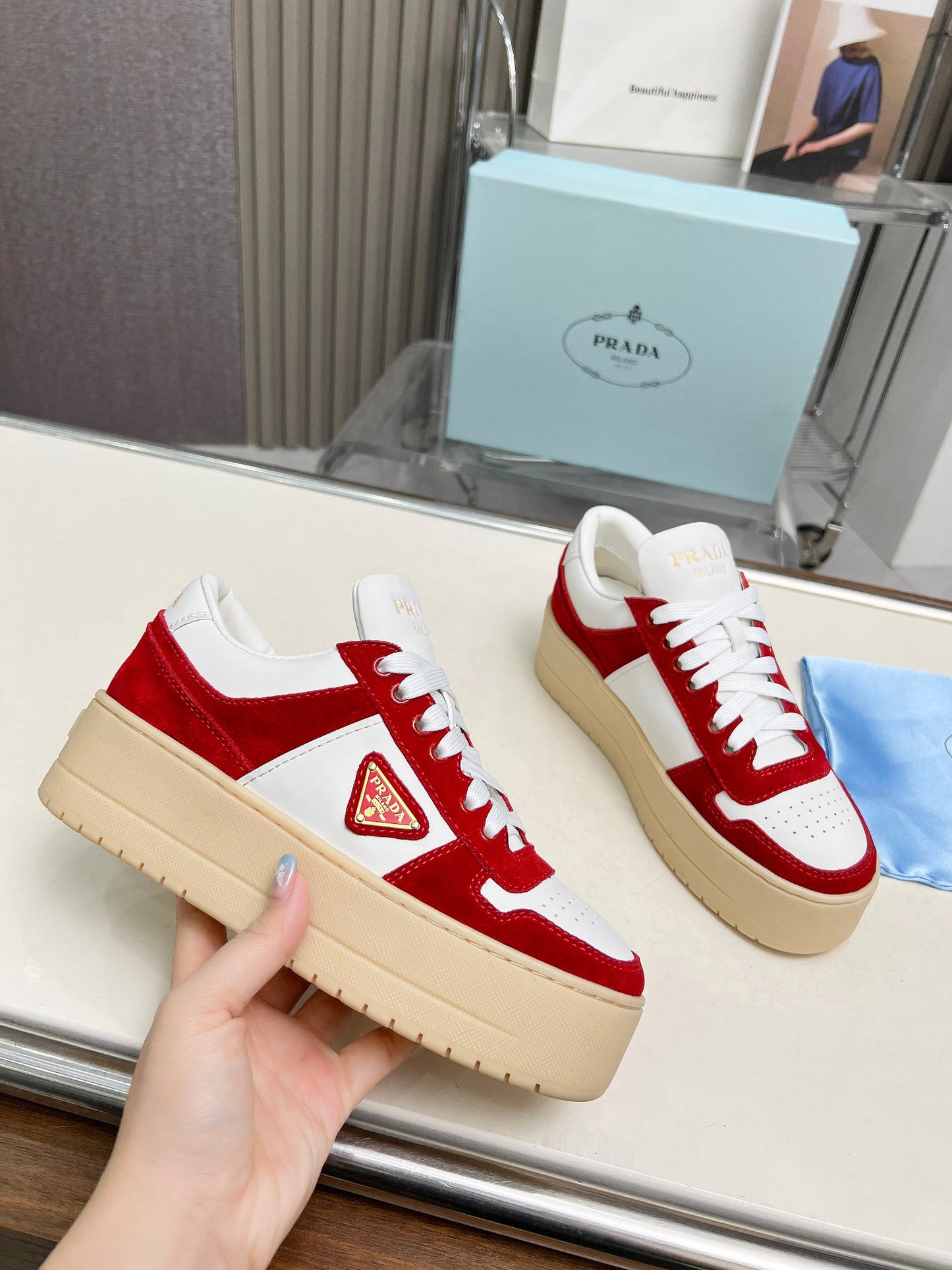 Prada Platform Sneakers