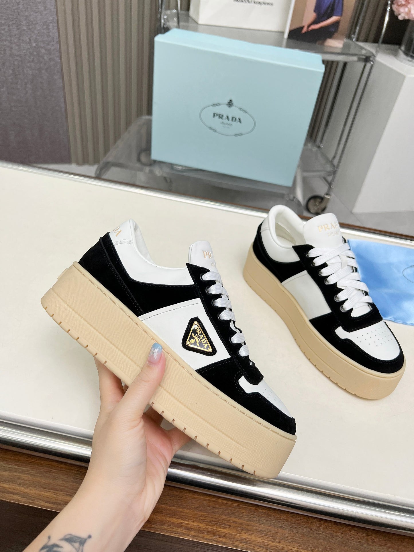 Prada Platform Sneakers