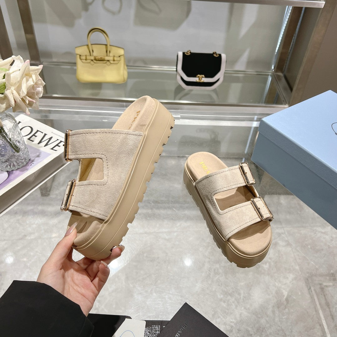 Prada Suede slides