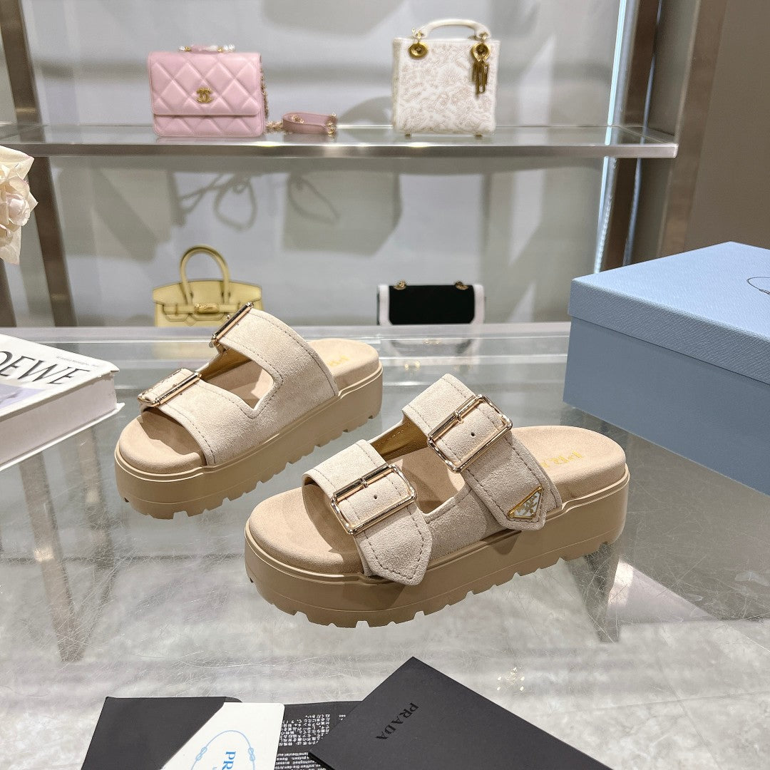 Prada Suede slides