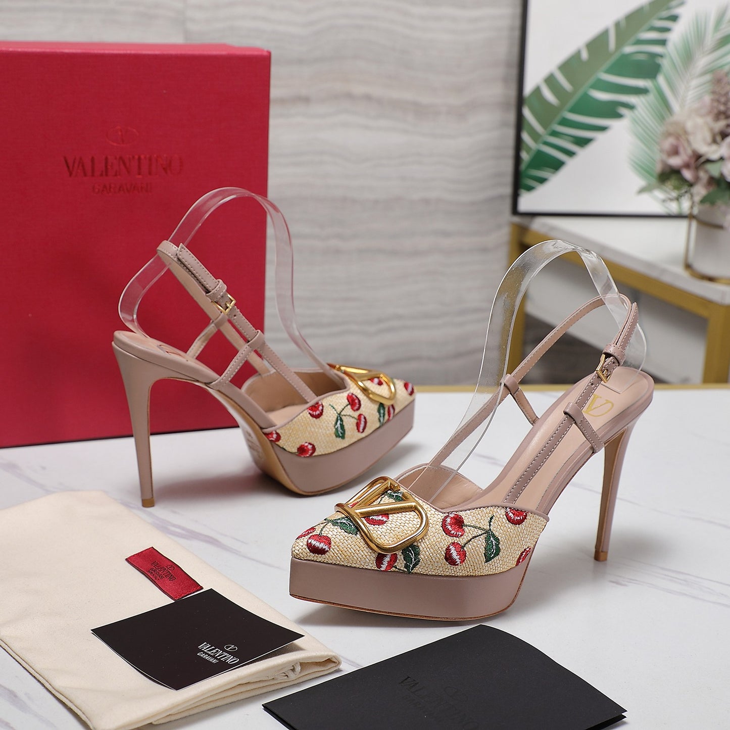 Valentino Platform Heel Sandal