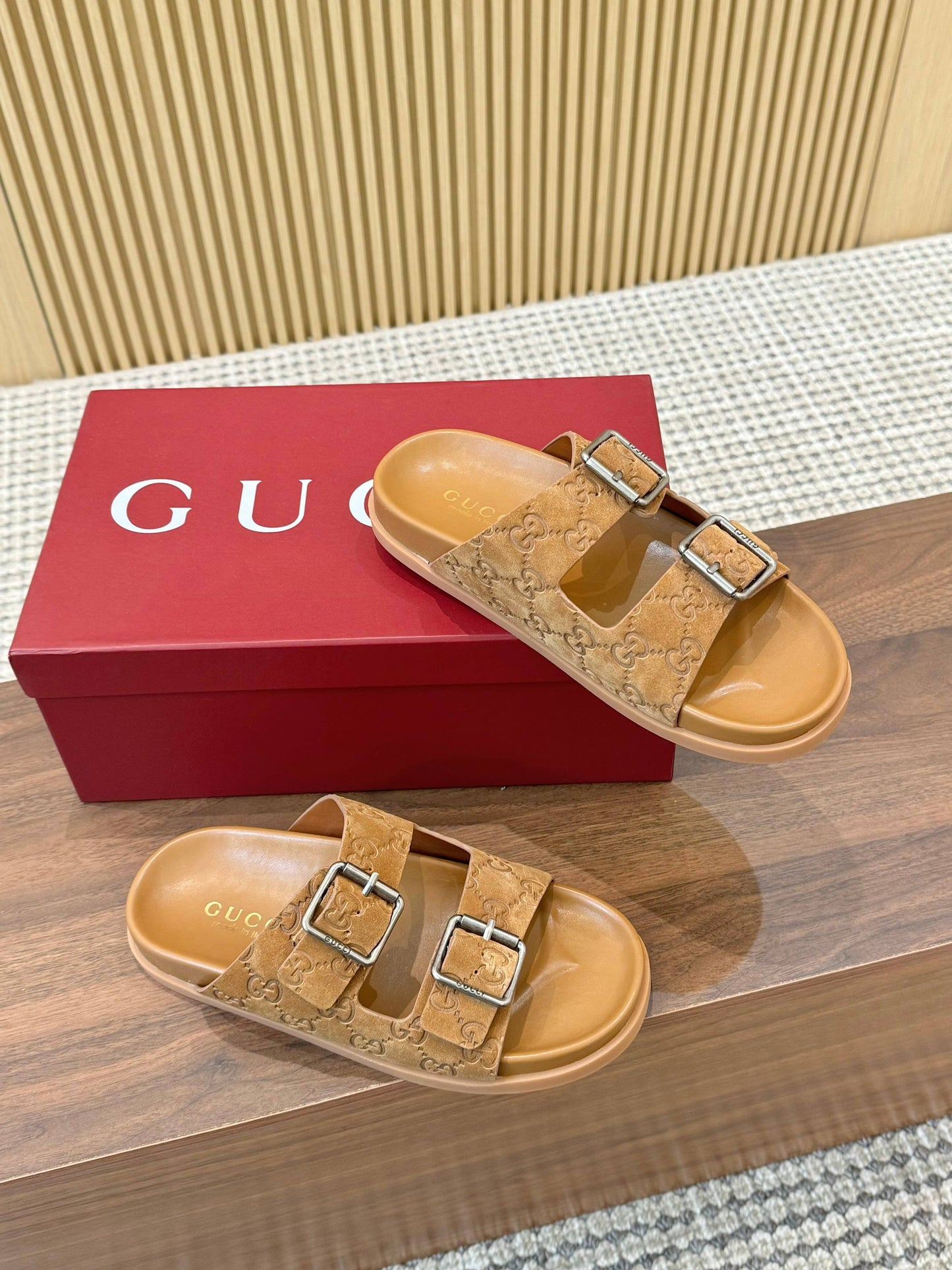 Gucci Suede Slides