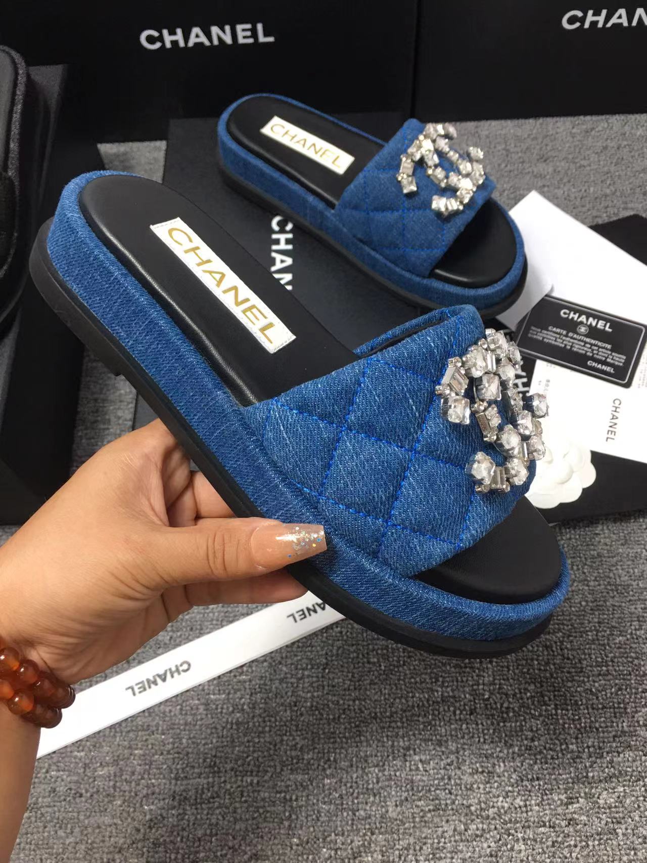 Chanel Platform Sandals