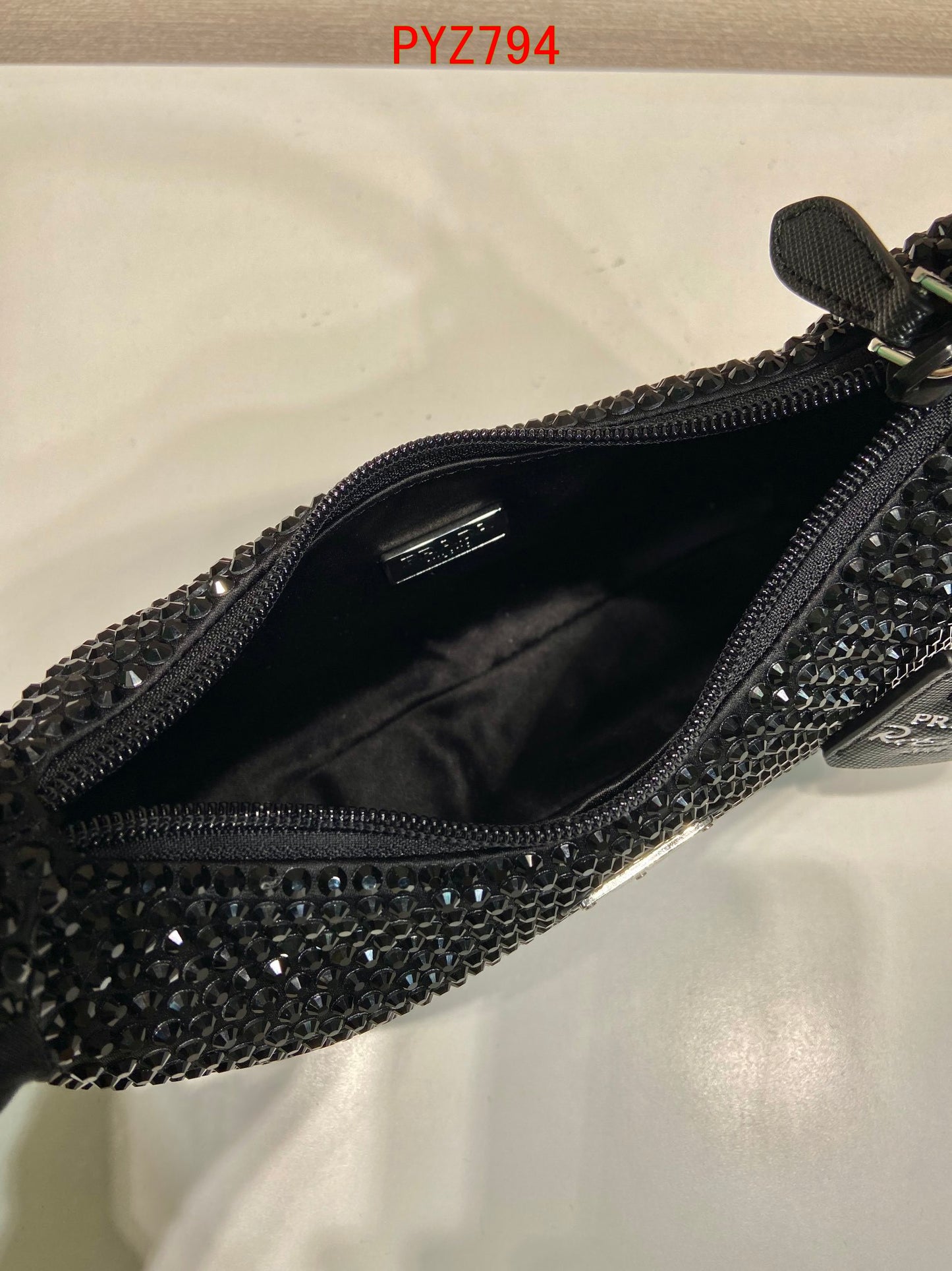 Prada Crystal-embellished shoulder bag