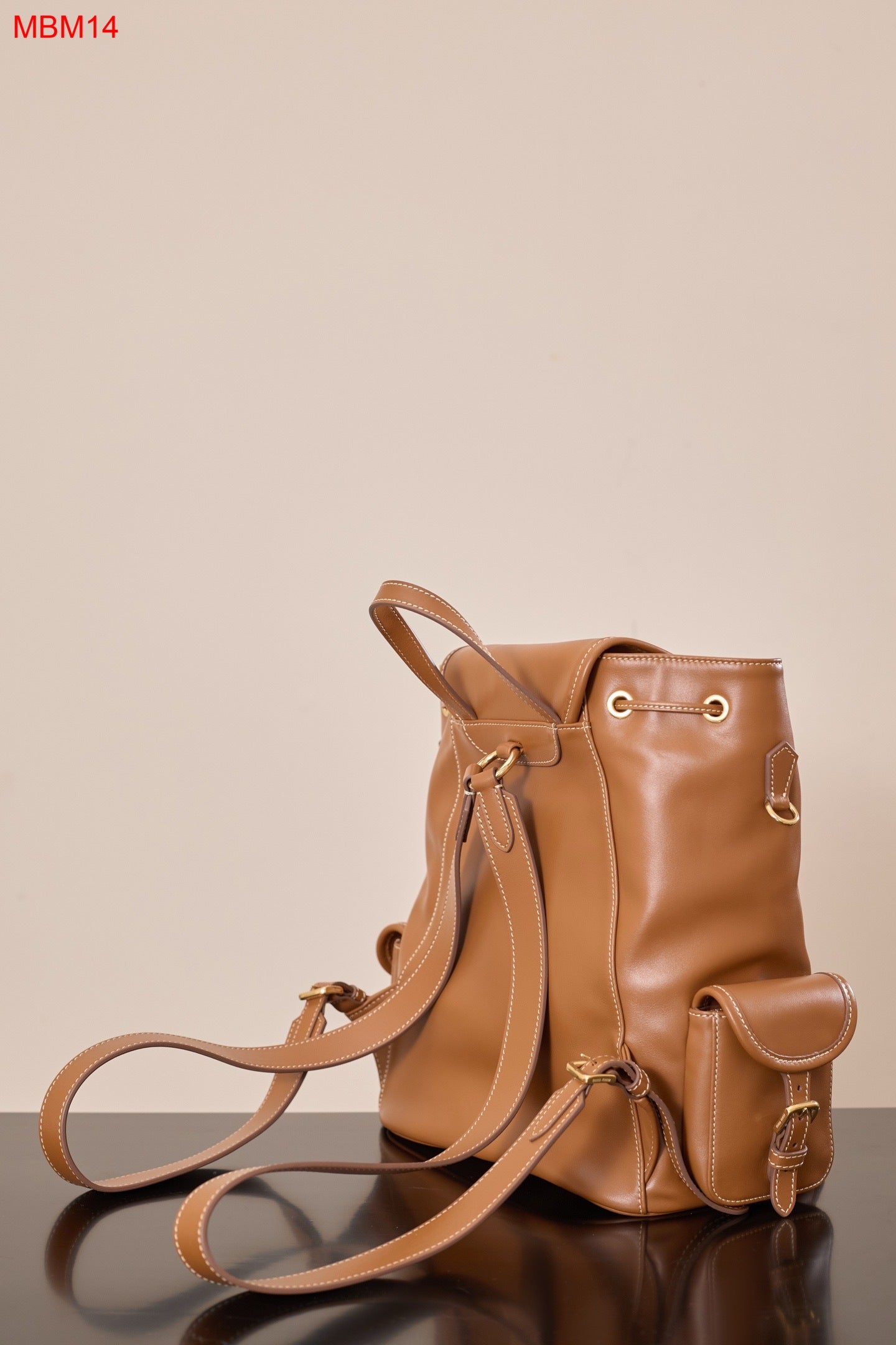 Miu Miu leather backpack
