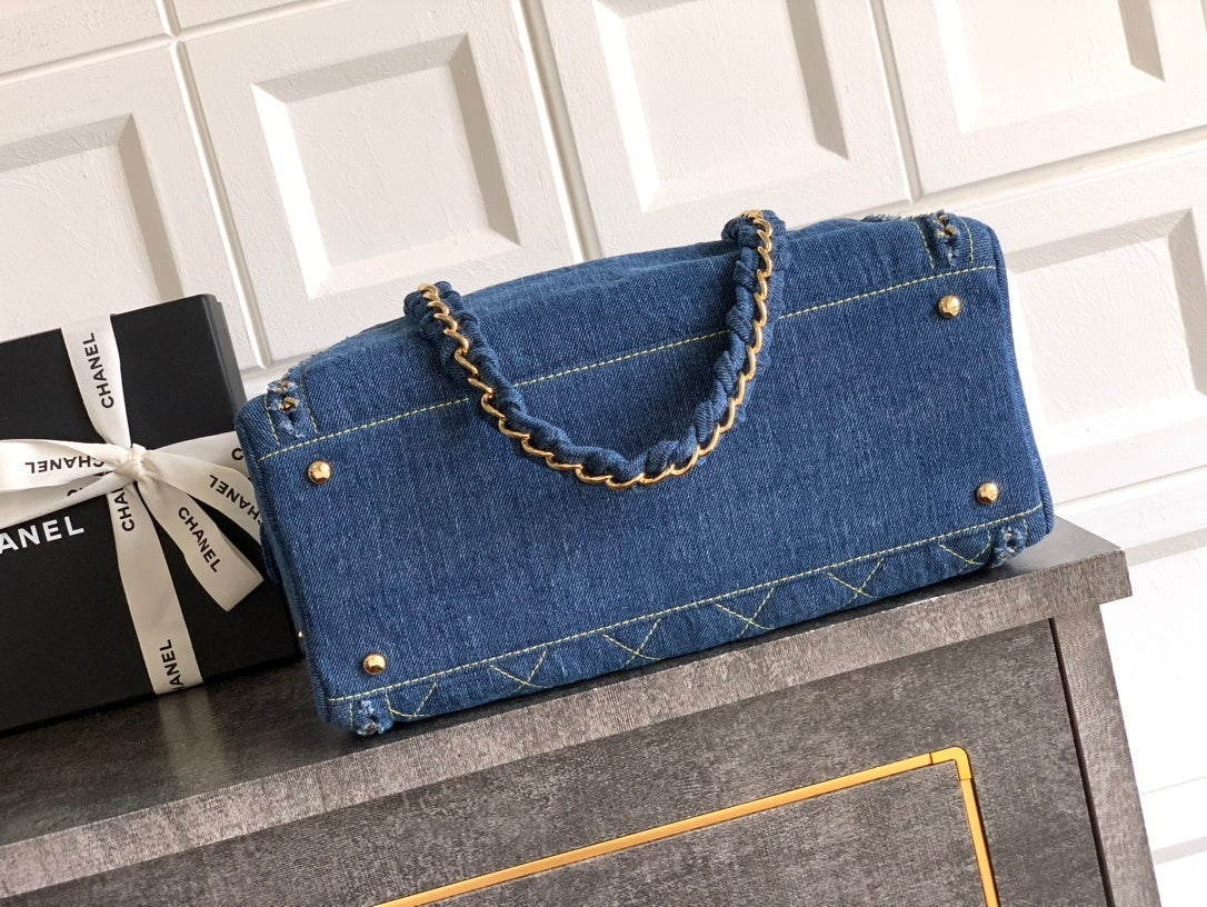 Chanel Denim Bowling bag