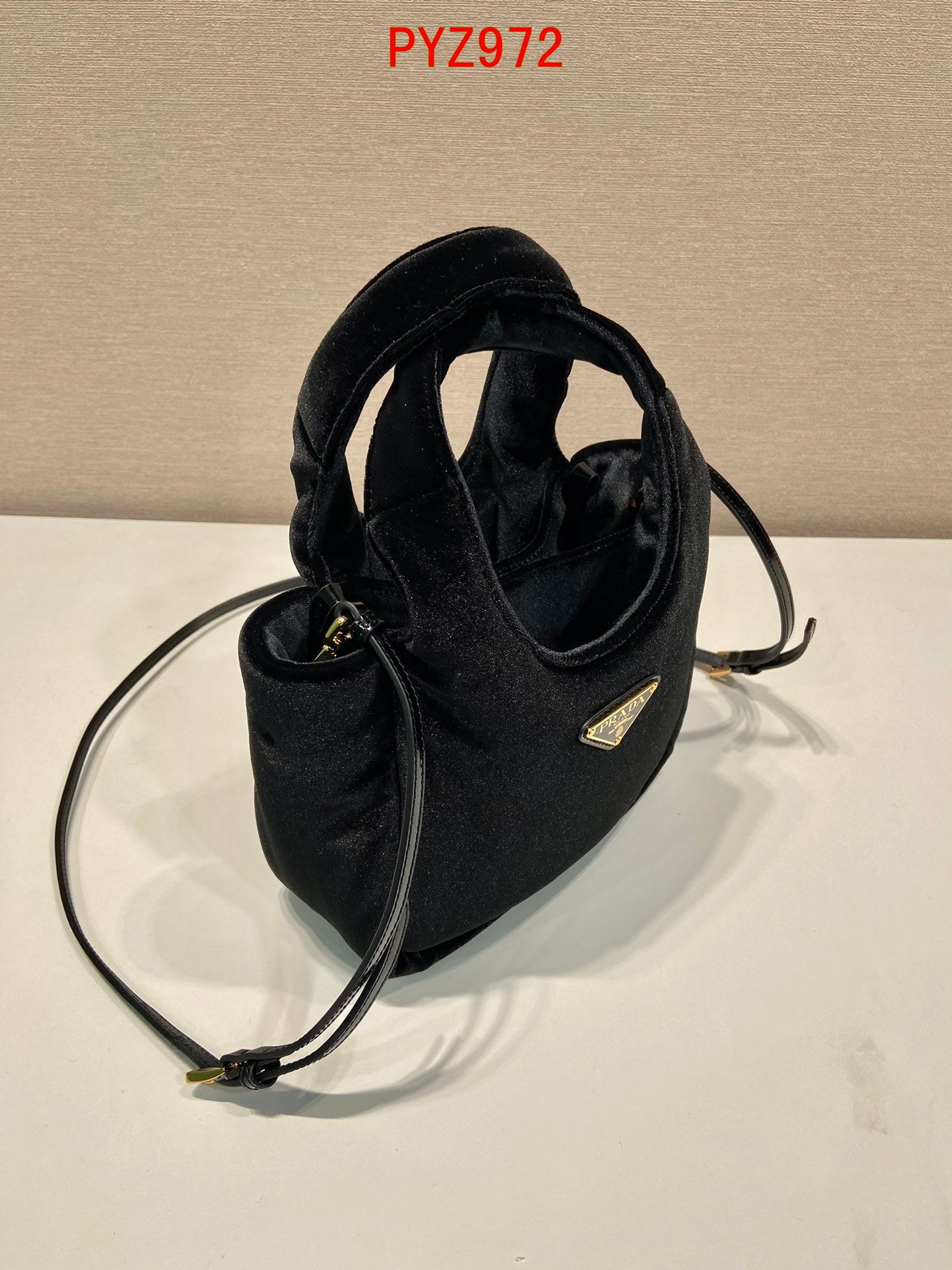Prada Padded velvet mini handbag