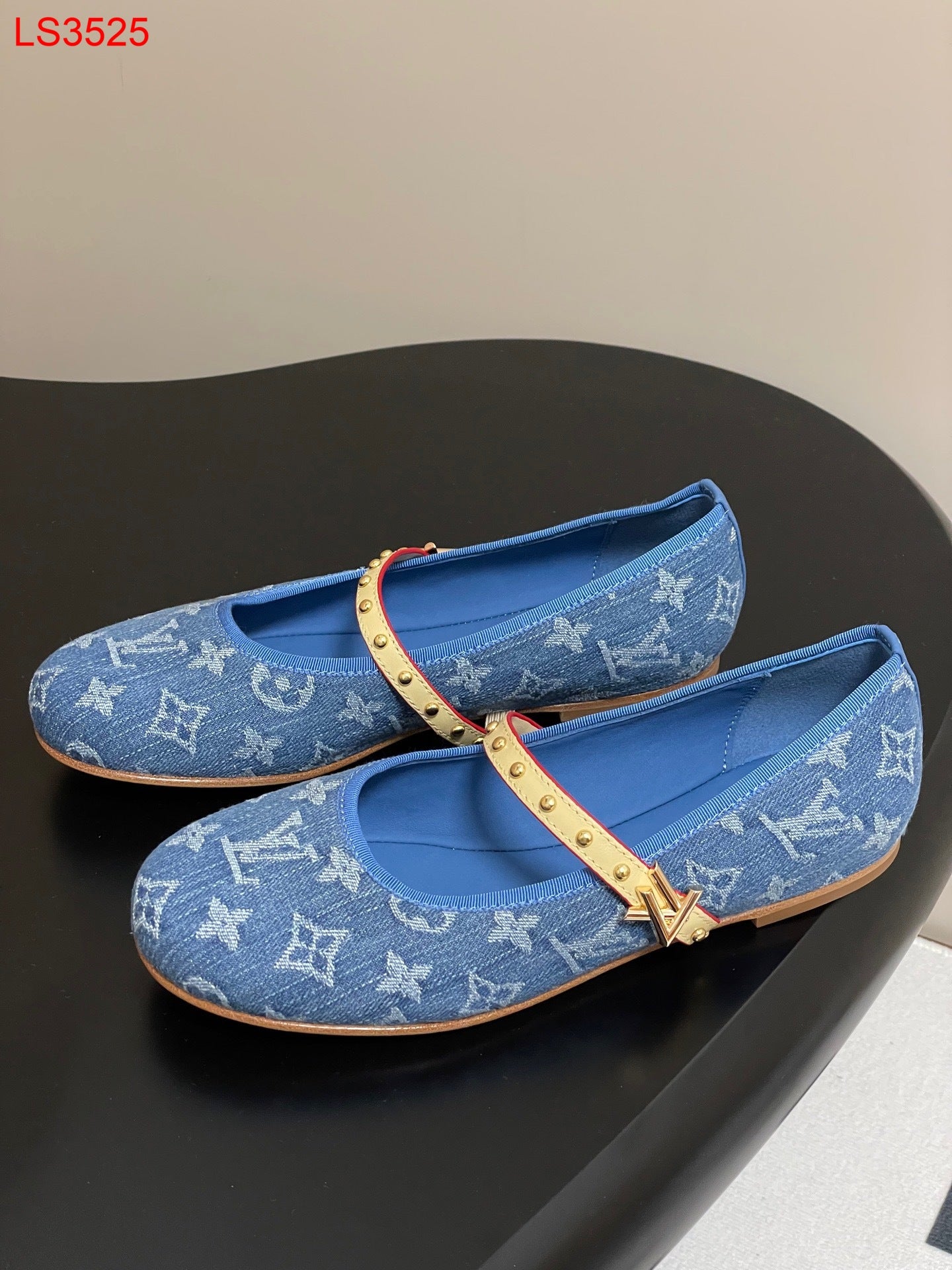 Louis Vuitton Denim Ballerina Flats