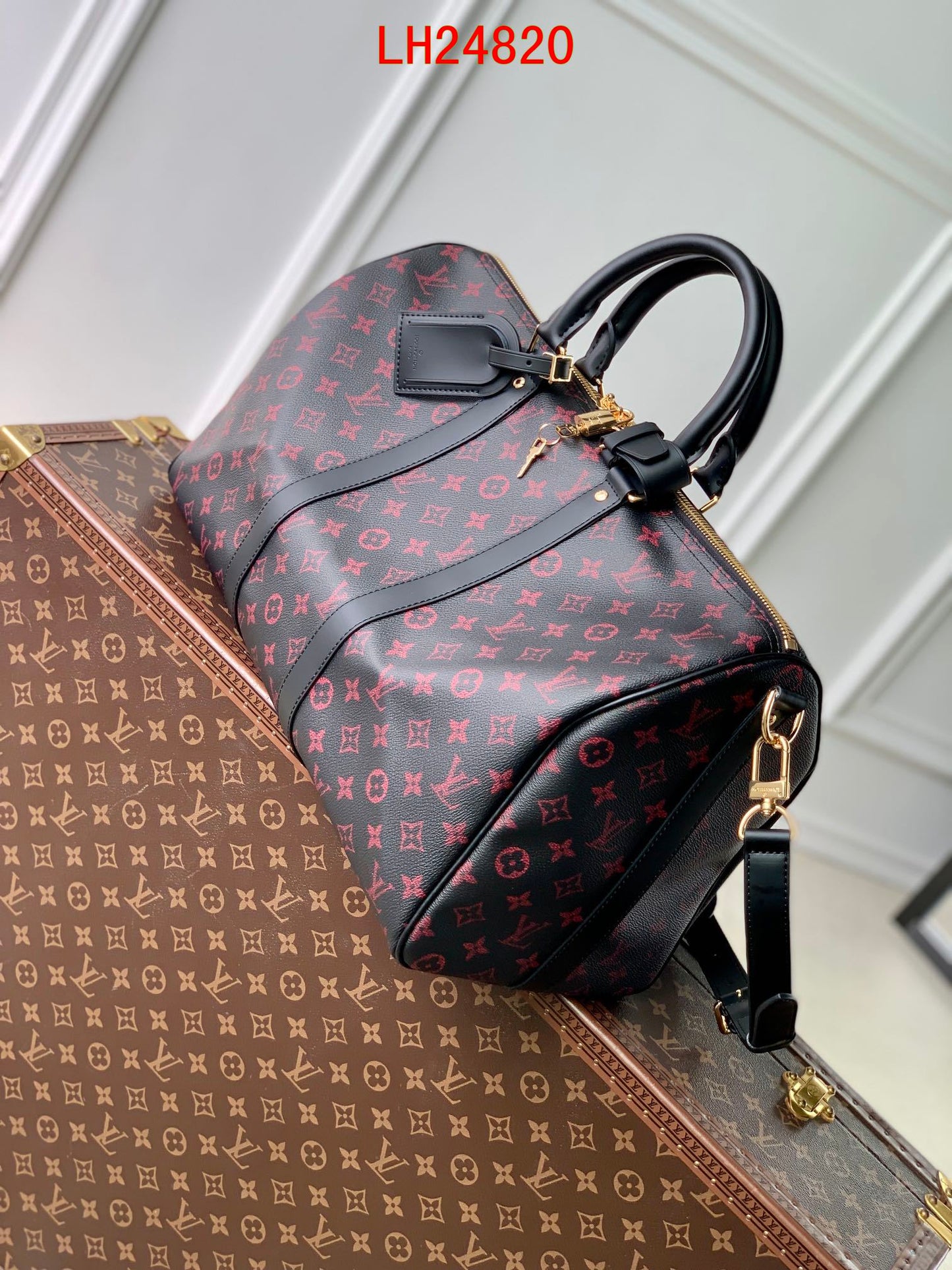Louis Vuitton Keepall Bandoulière Tomette Canvas 45