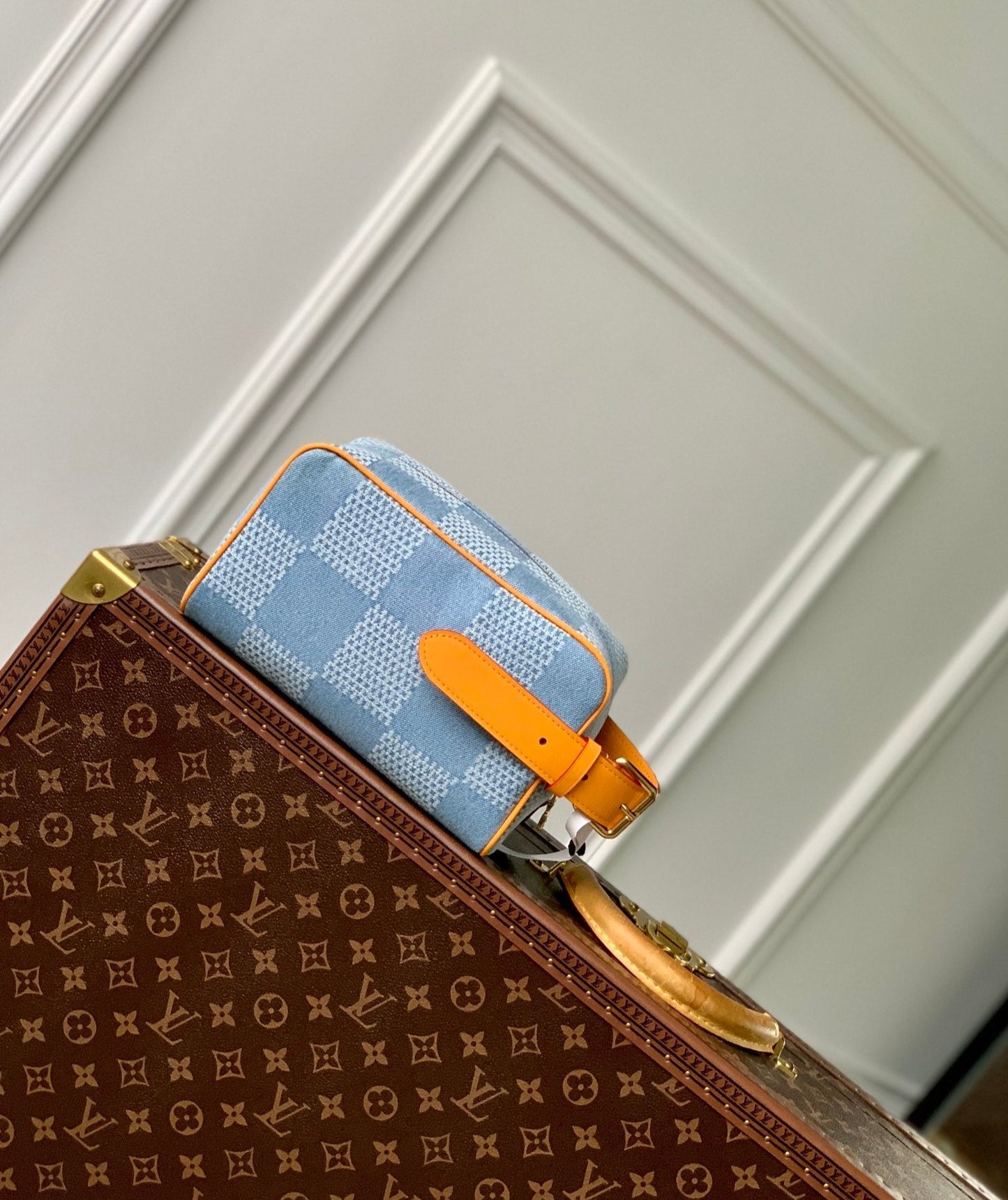 Louis Vuitton Locker Dopp Kit Monogram Eclipse