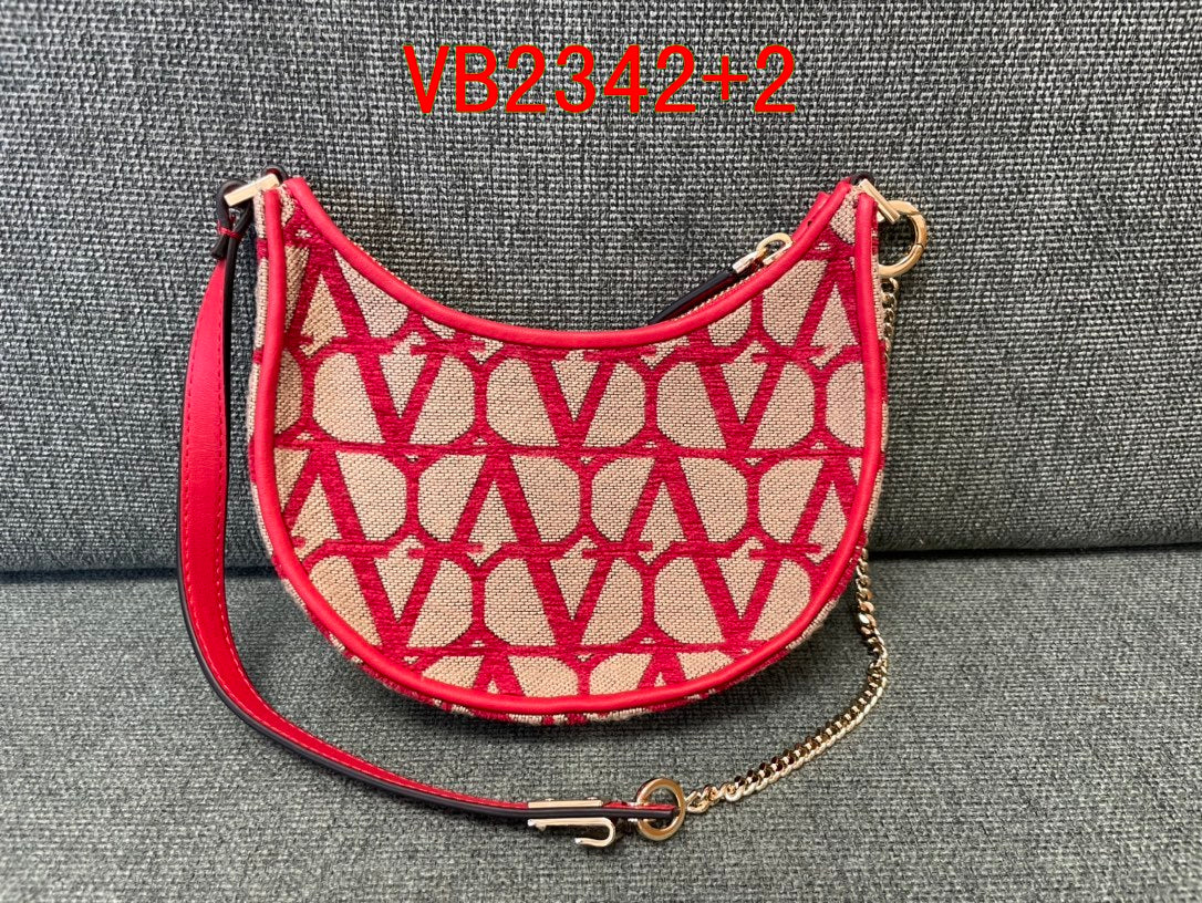 Valentino Canvas Hobo Bag