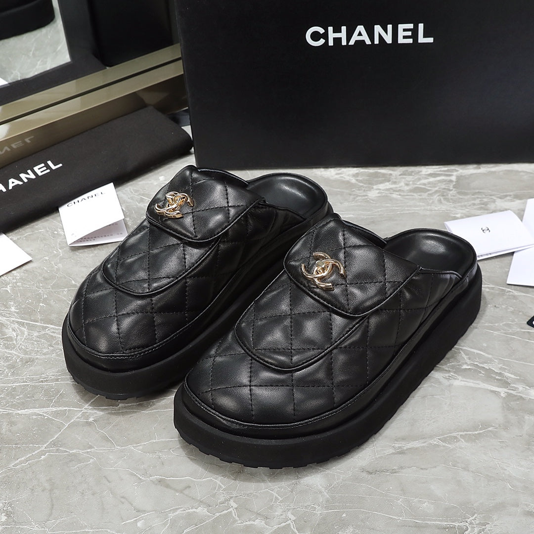 Chanel Leather Clog